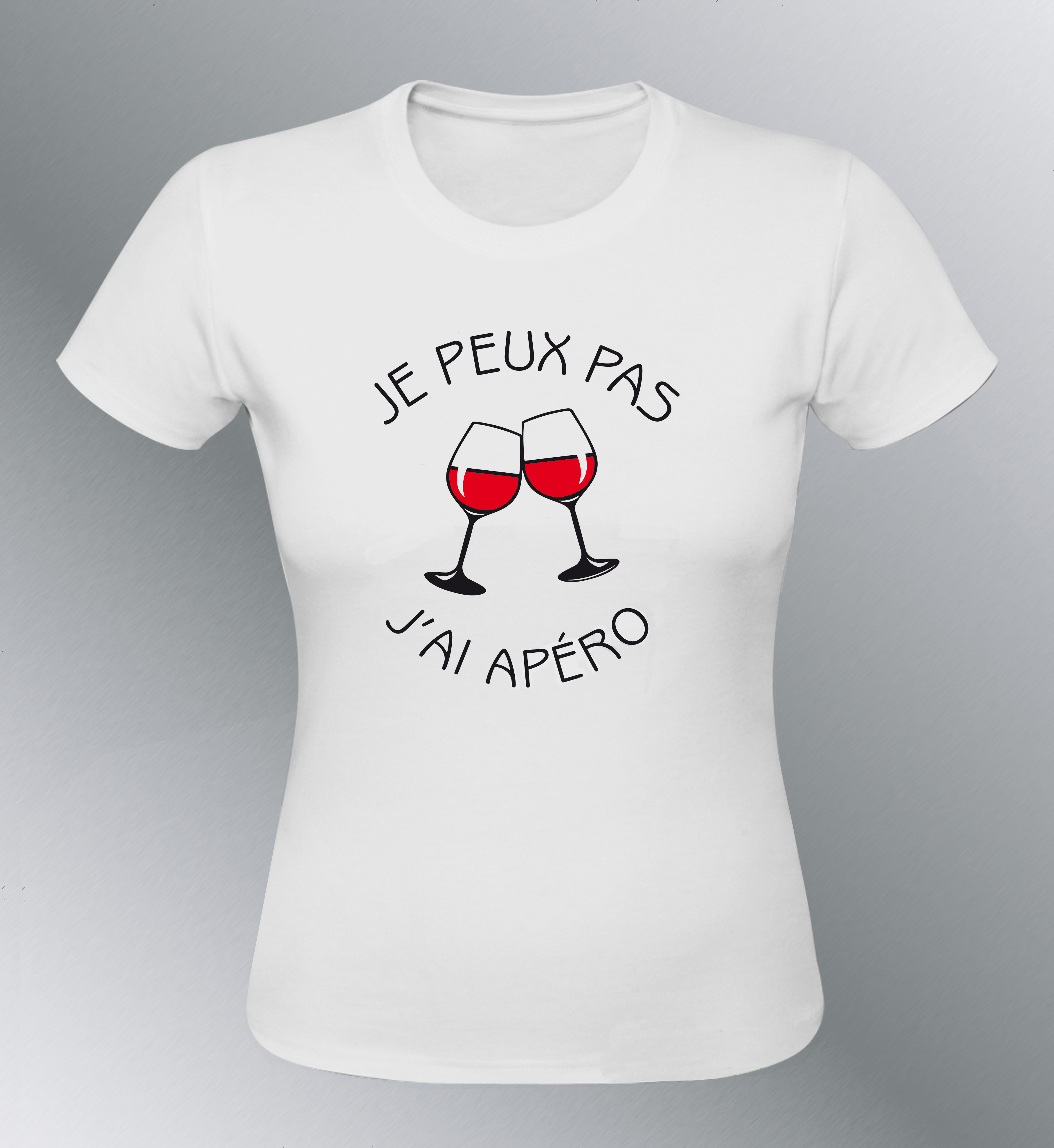 T-shirt Femme Je peux pas j'ai Apéro