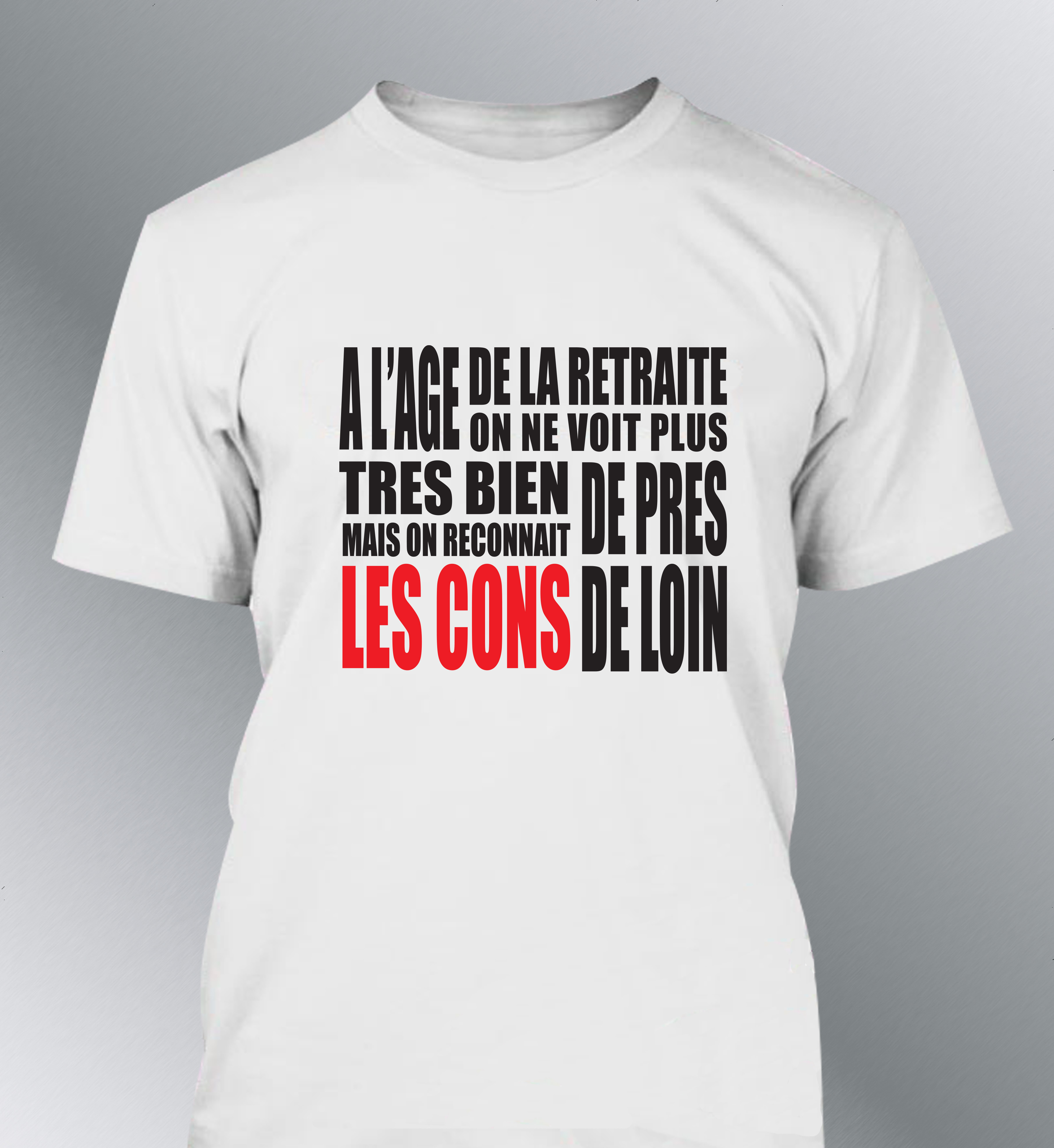 T-shirt Homme Humour "Retraite"