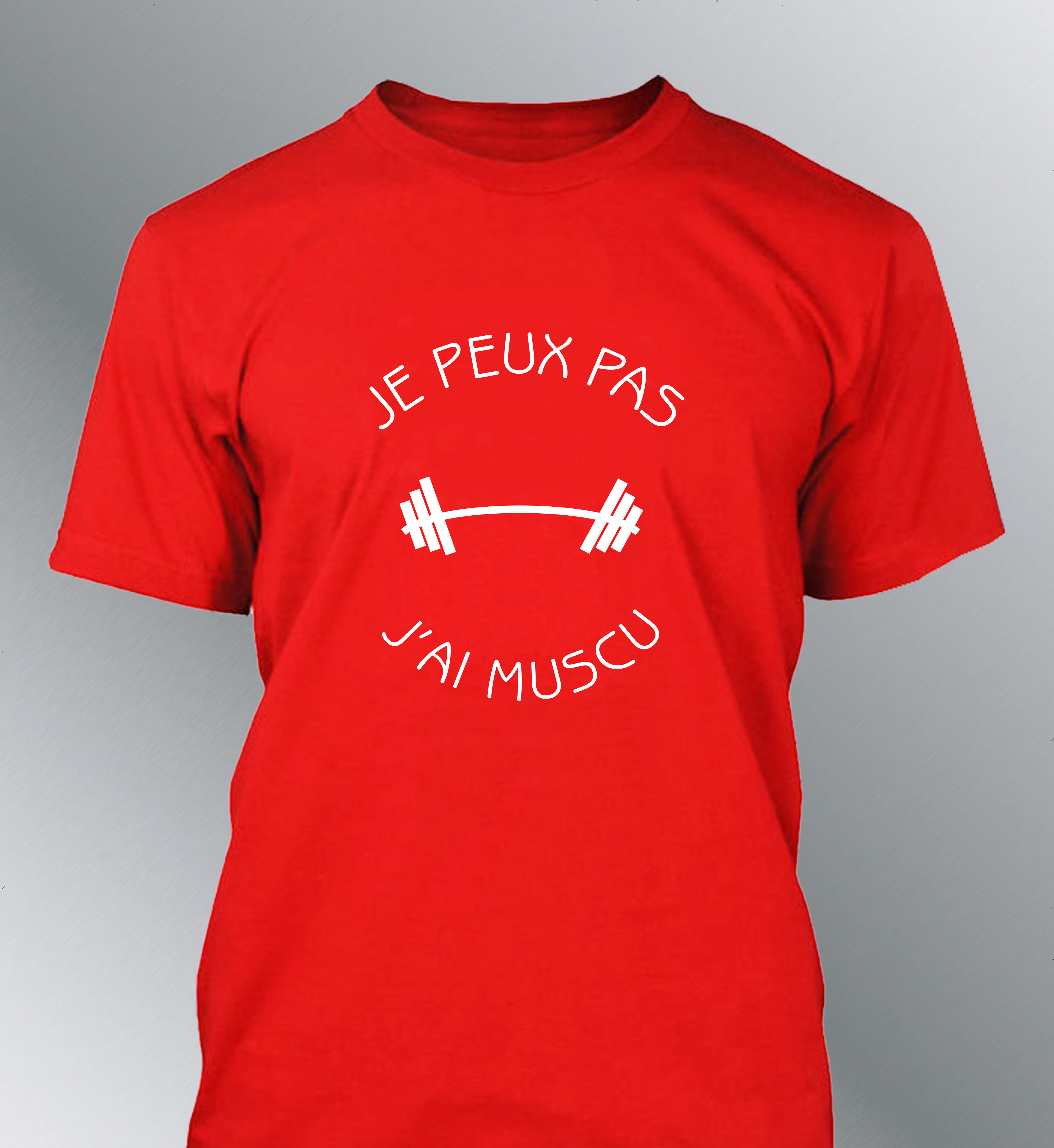 T-shirt Homme 'Je peux pas, j'ai muscu'