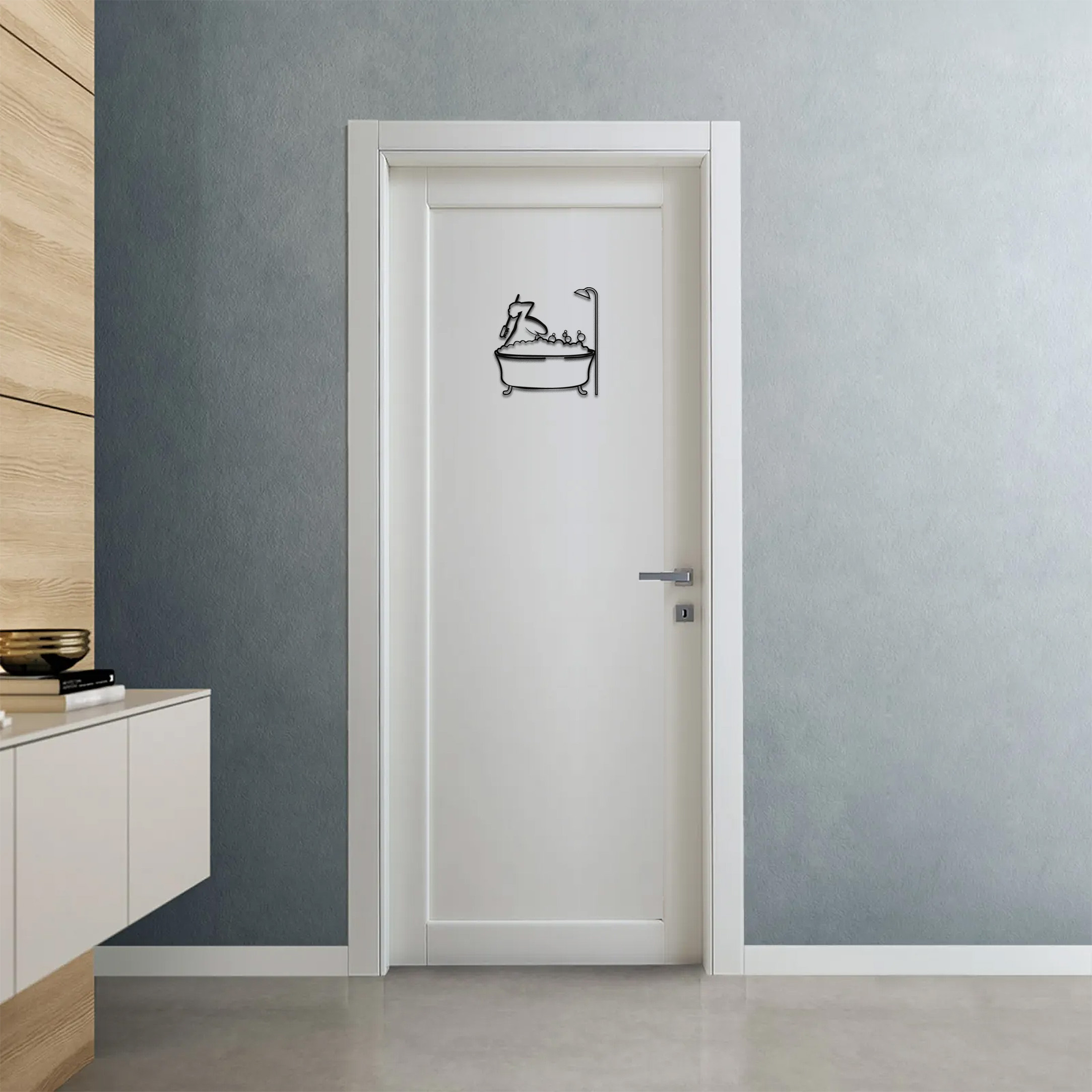 Objet décoratif mural (série TV des années 70) en plastique imprimé en 3D - Salle de bains