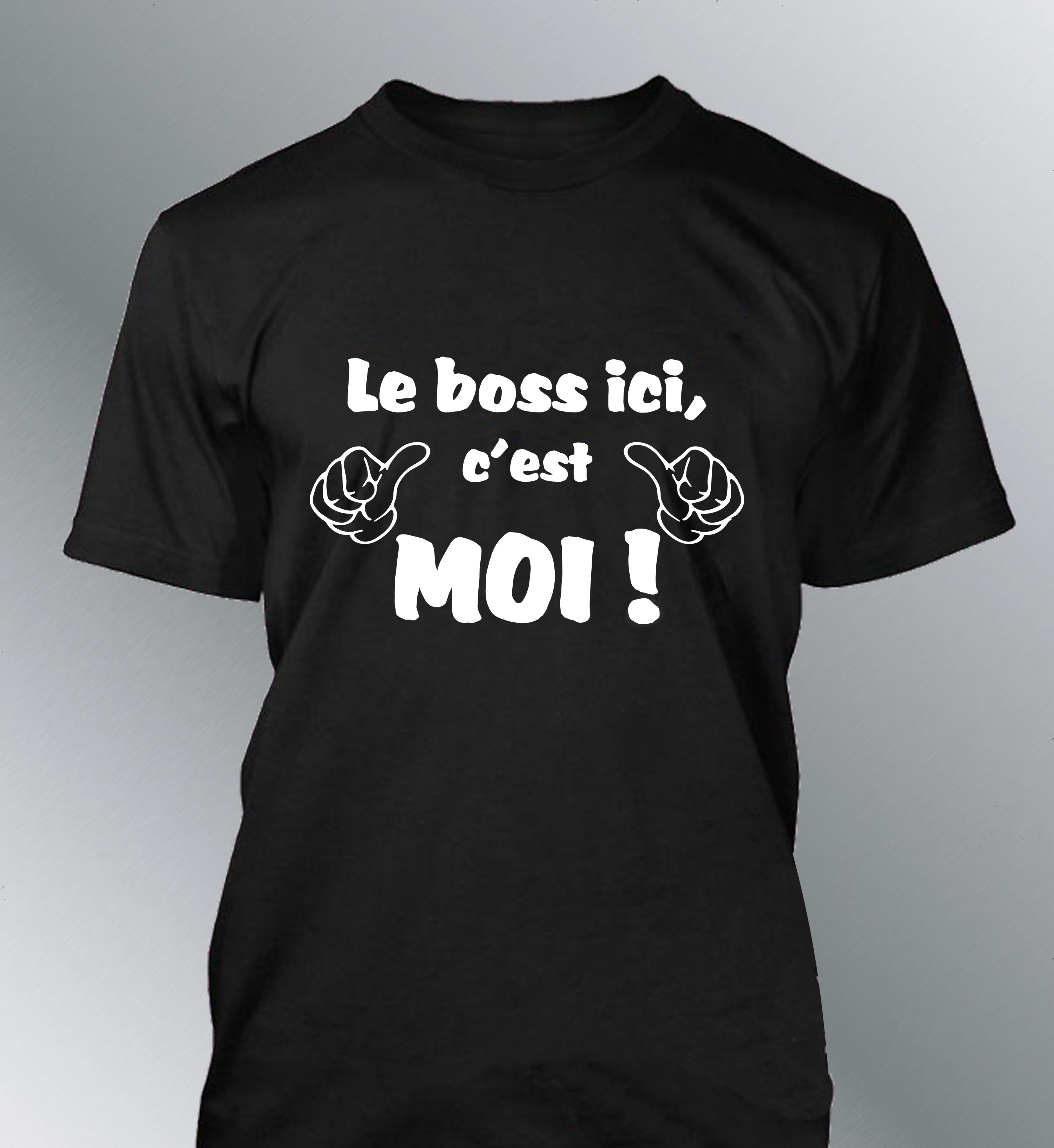 T-shirt Homme Le Boss ici c'est moi !