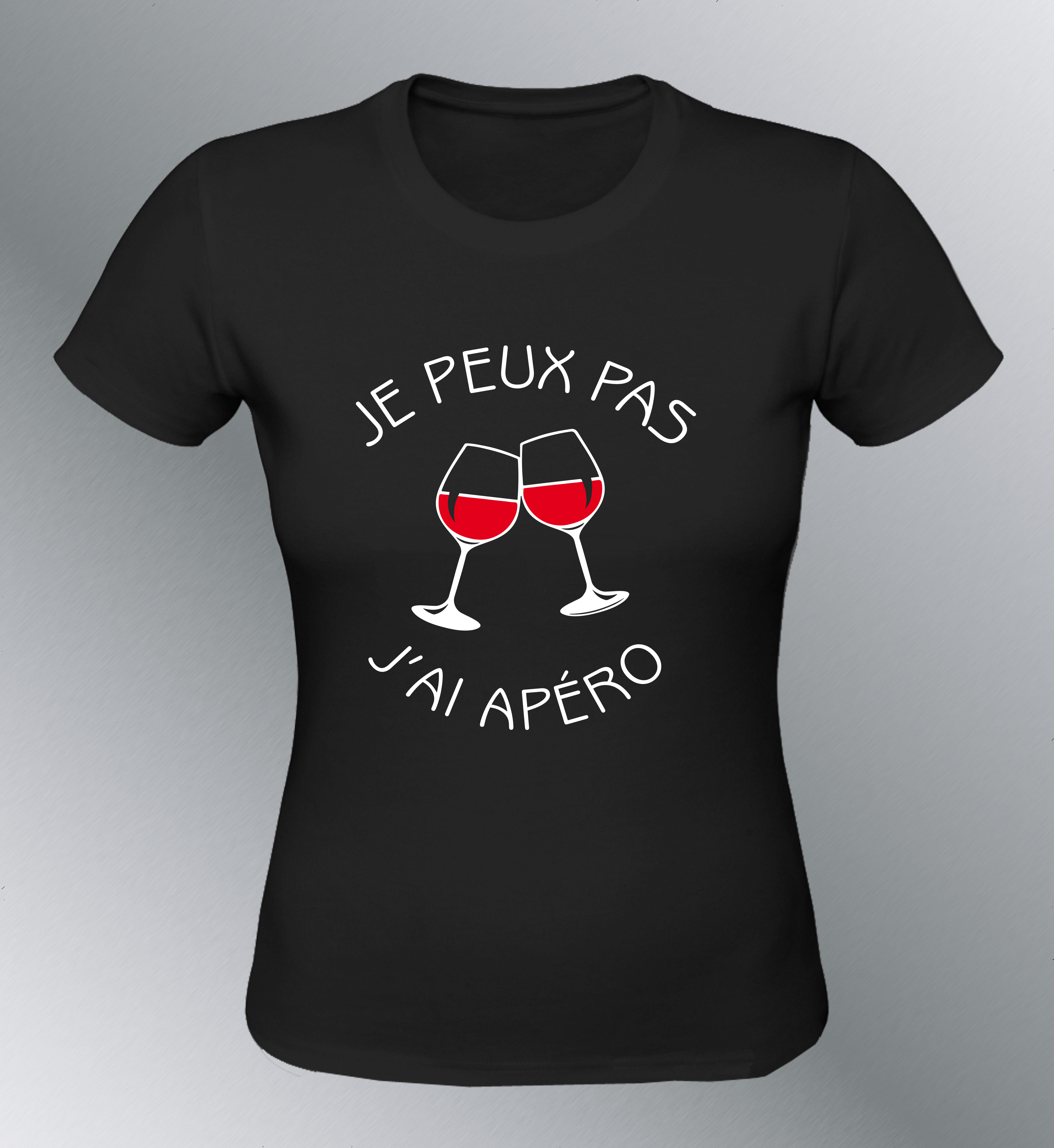 T-shirt Femme Je peux pas j'ai Apéro