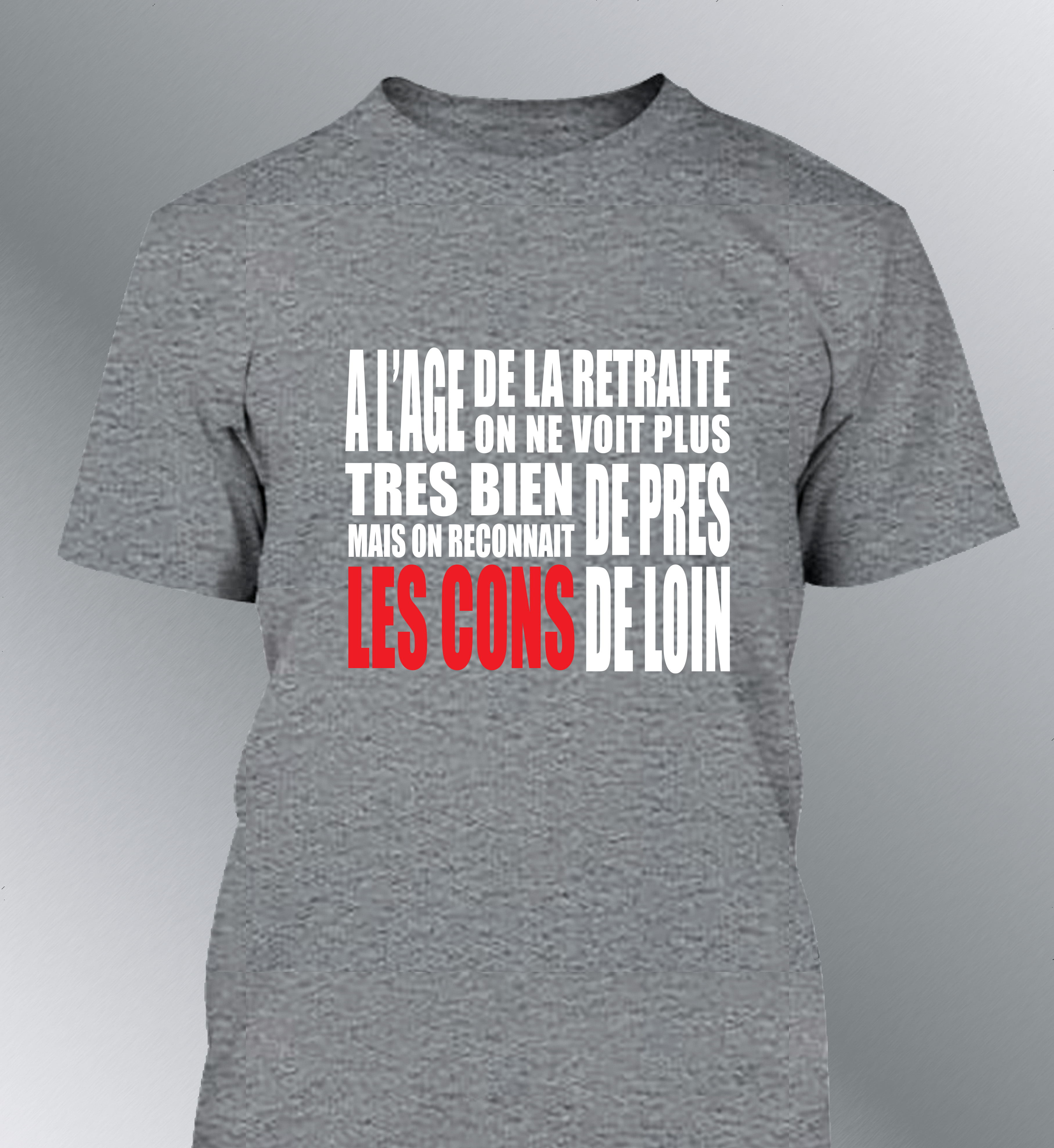 T-shirt Homme Humour "Retraite"