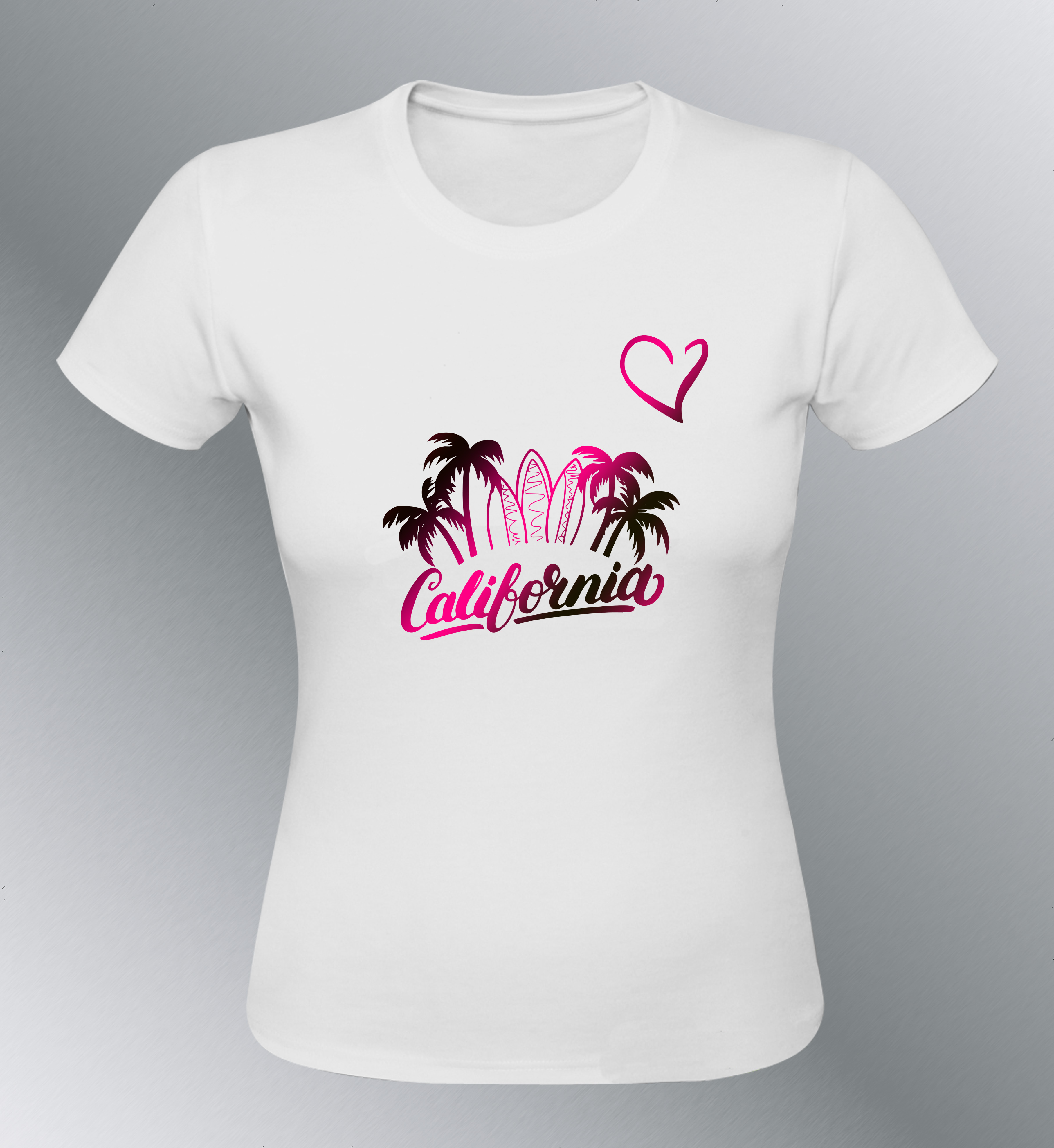 T-shirt Femme I love California