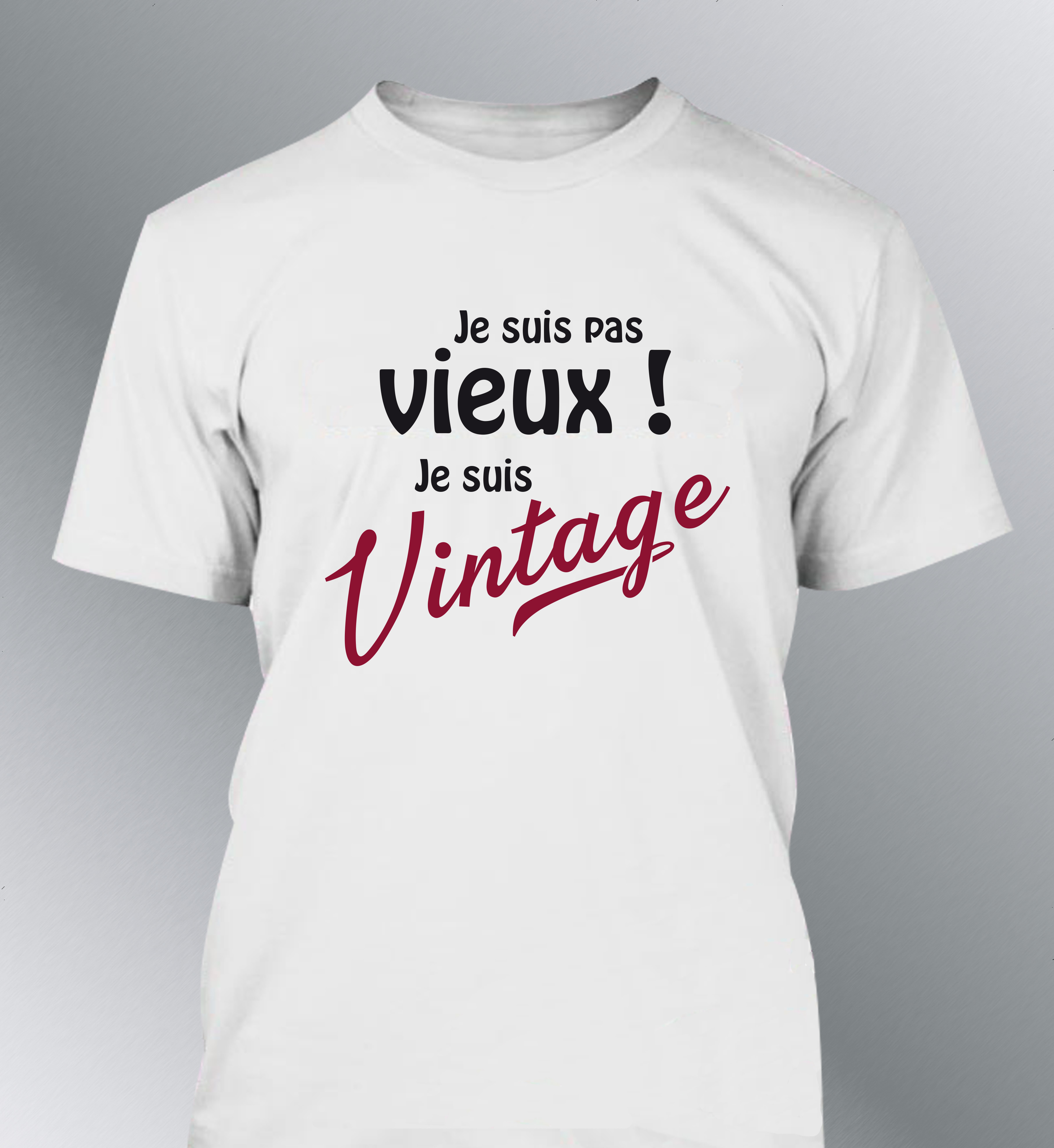 T-shirt Homme Je suis pas vieux, je suis Vintage