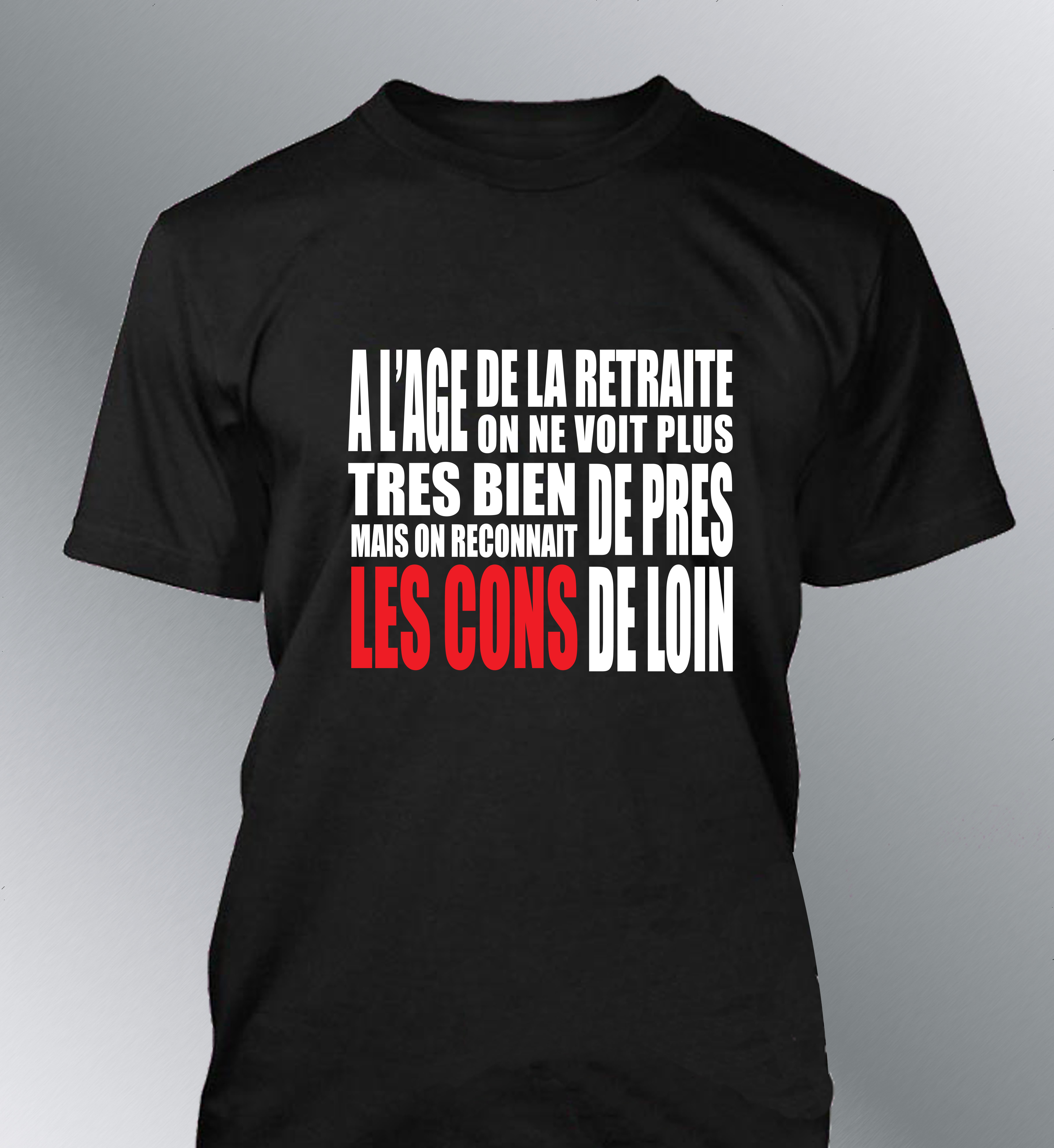 T-shirt Homme Humour "Retraite"