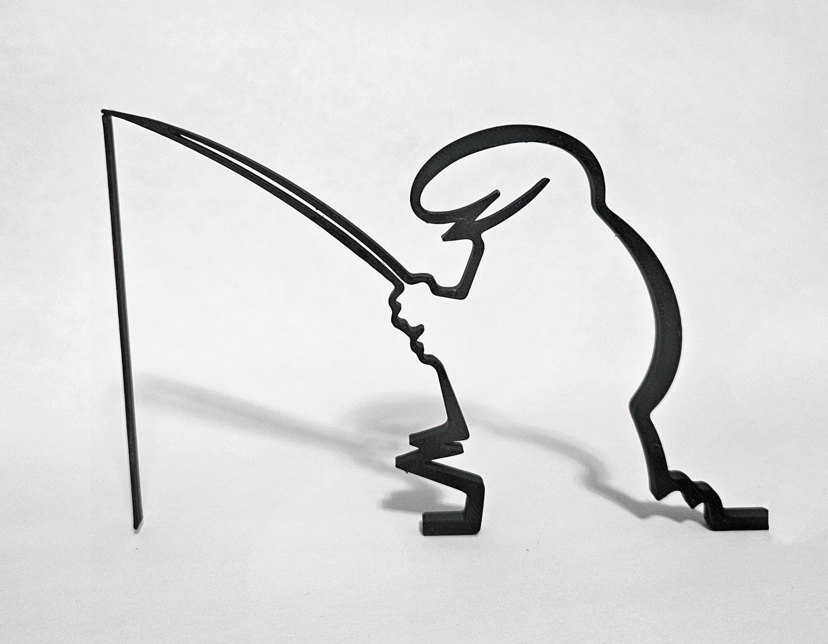 Objet décoratif mural (série TV des années 70) en plastique imprimé en 3D - Pêche