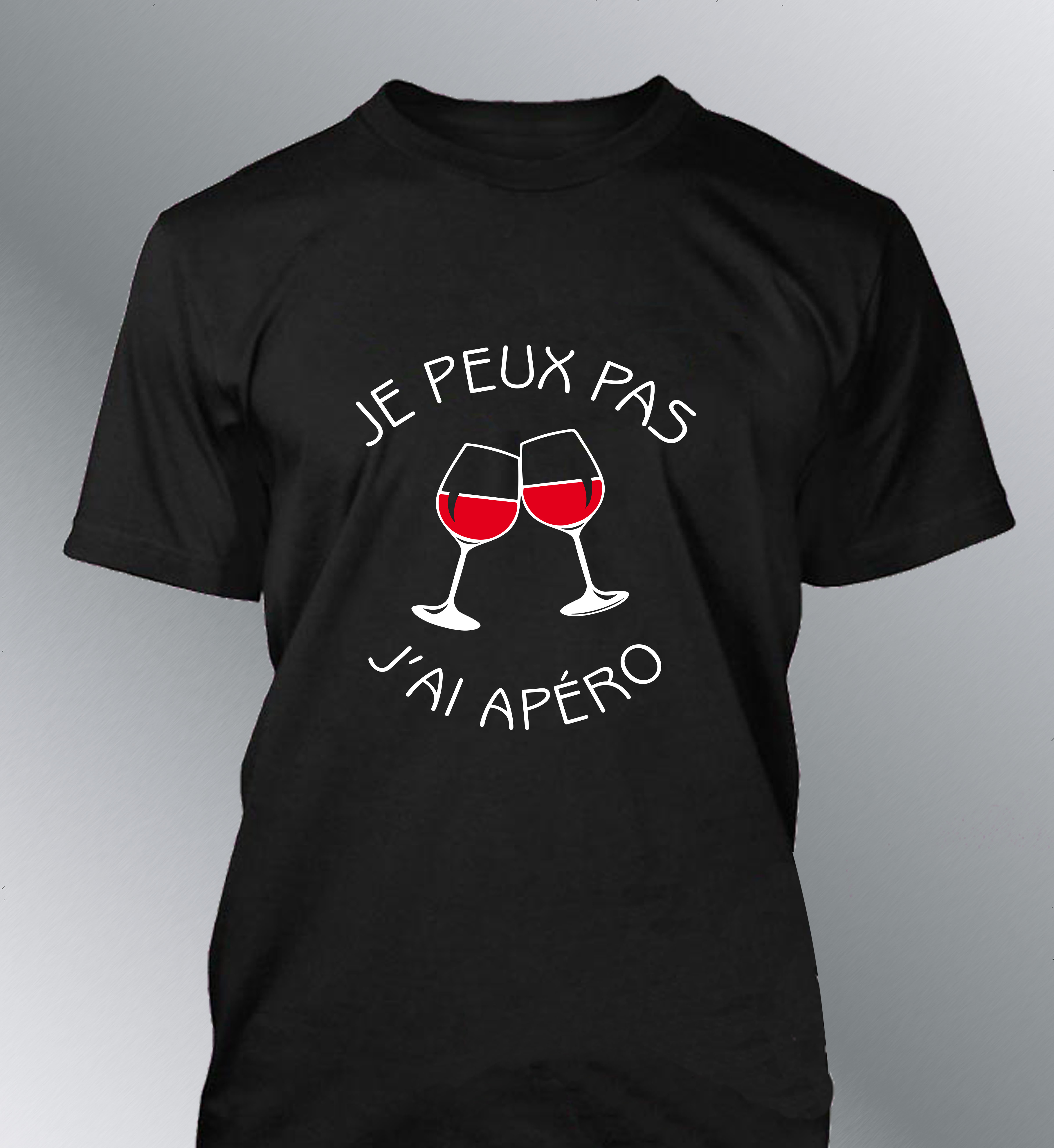 T-shirt Homme Je peux pas j'ai Apéro