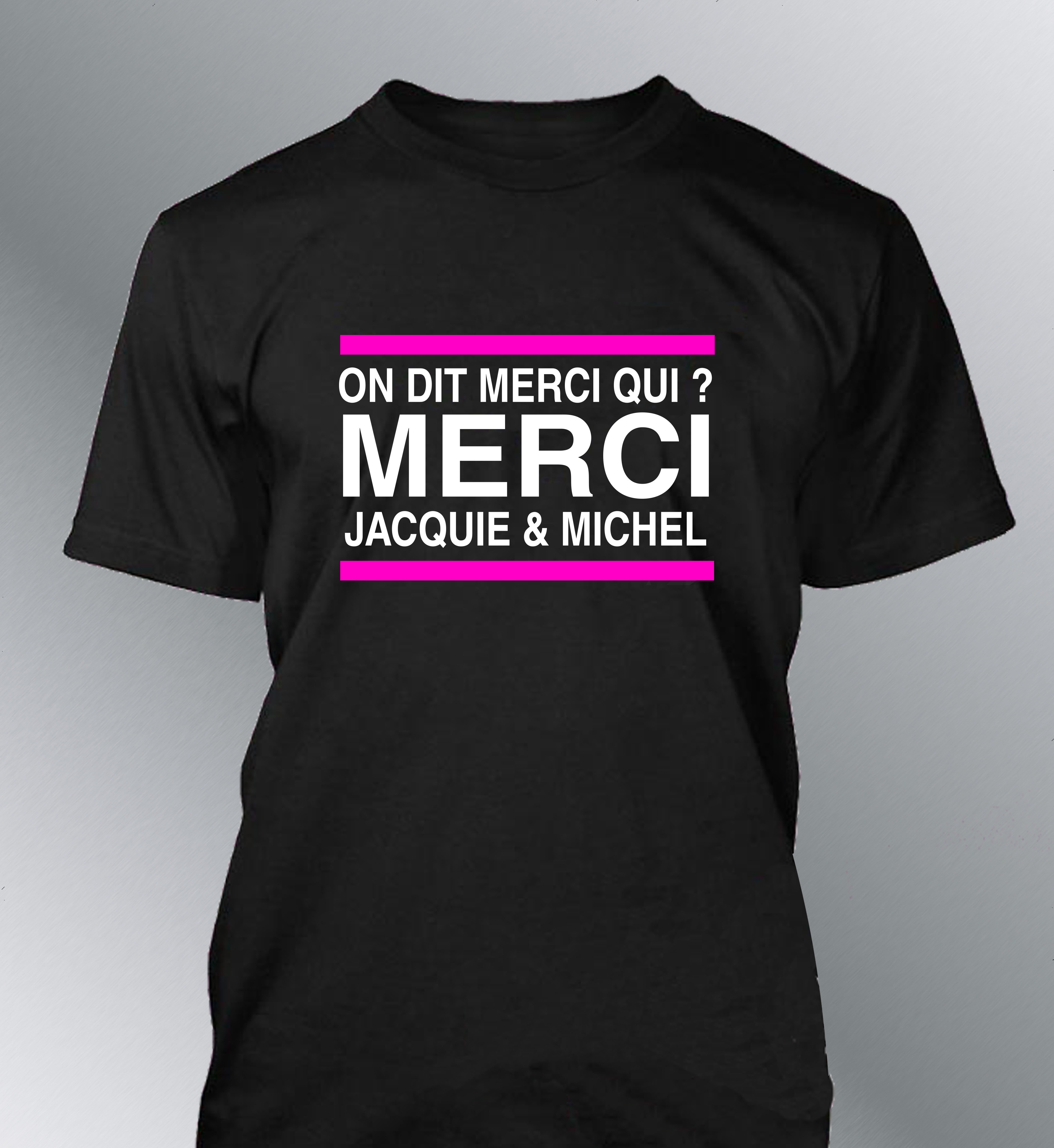 T-shirt Homme Merci Jacquie & Michel