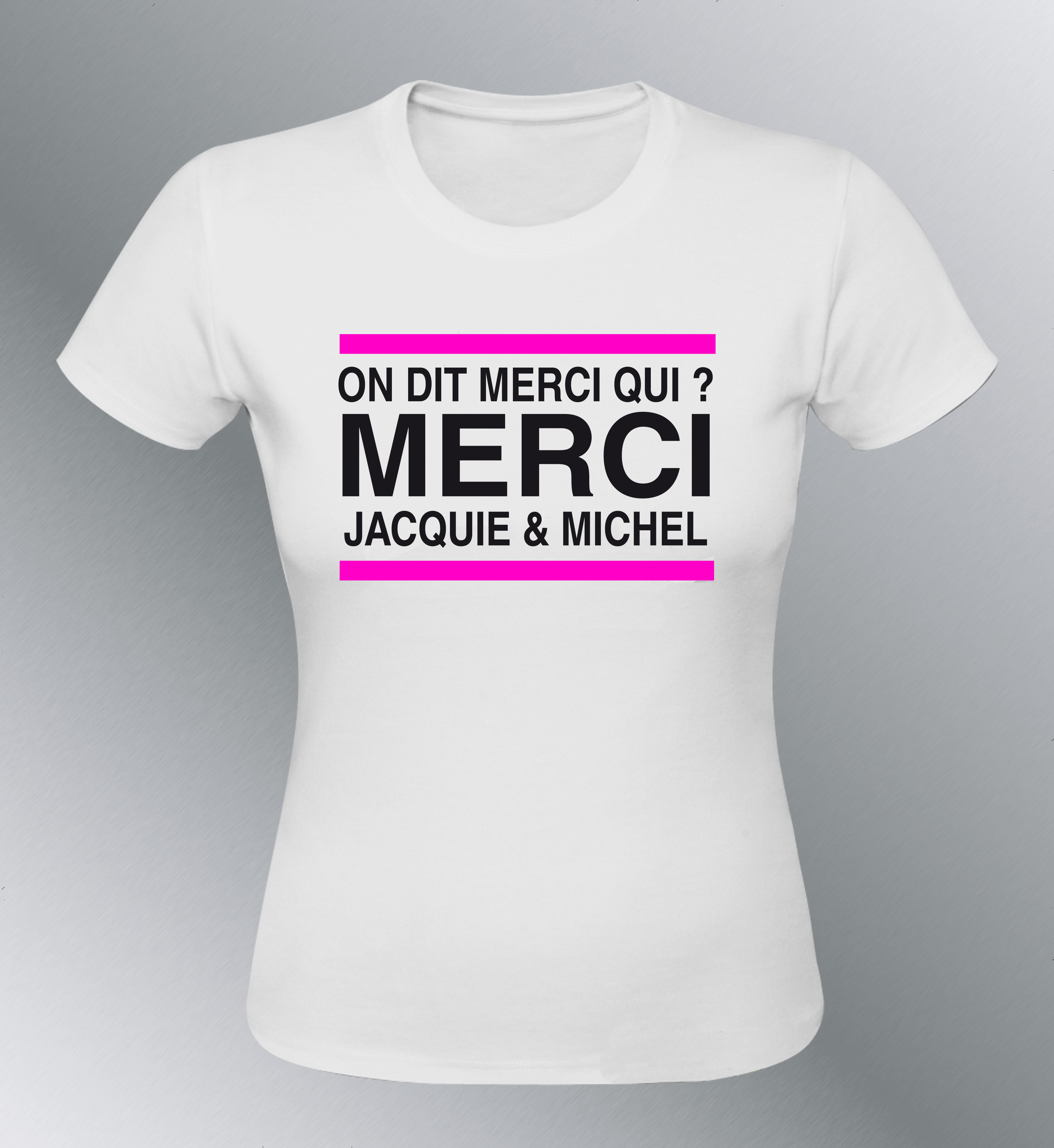 T-shirt Femme Merci Jacquie & Michel