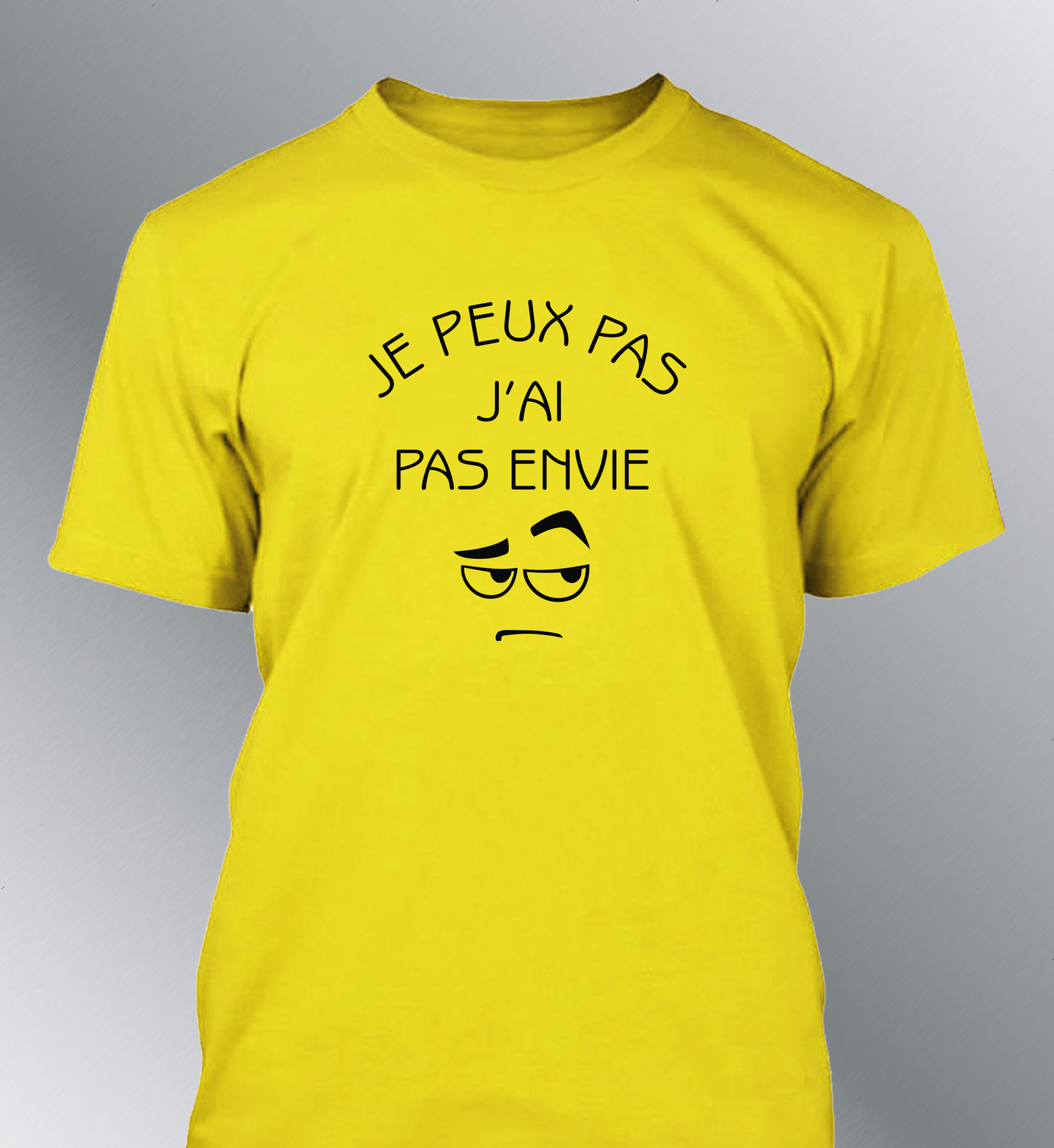 T-shirt Homme "Je peux pas j'ai pas envie"