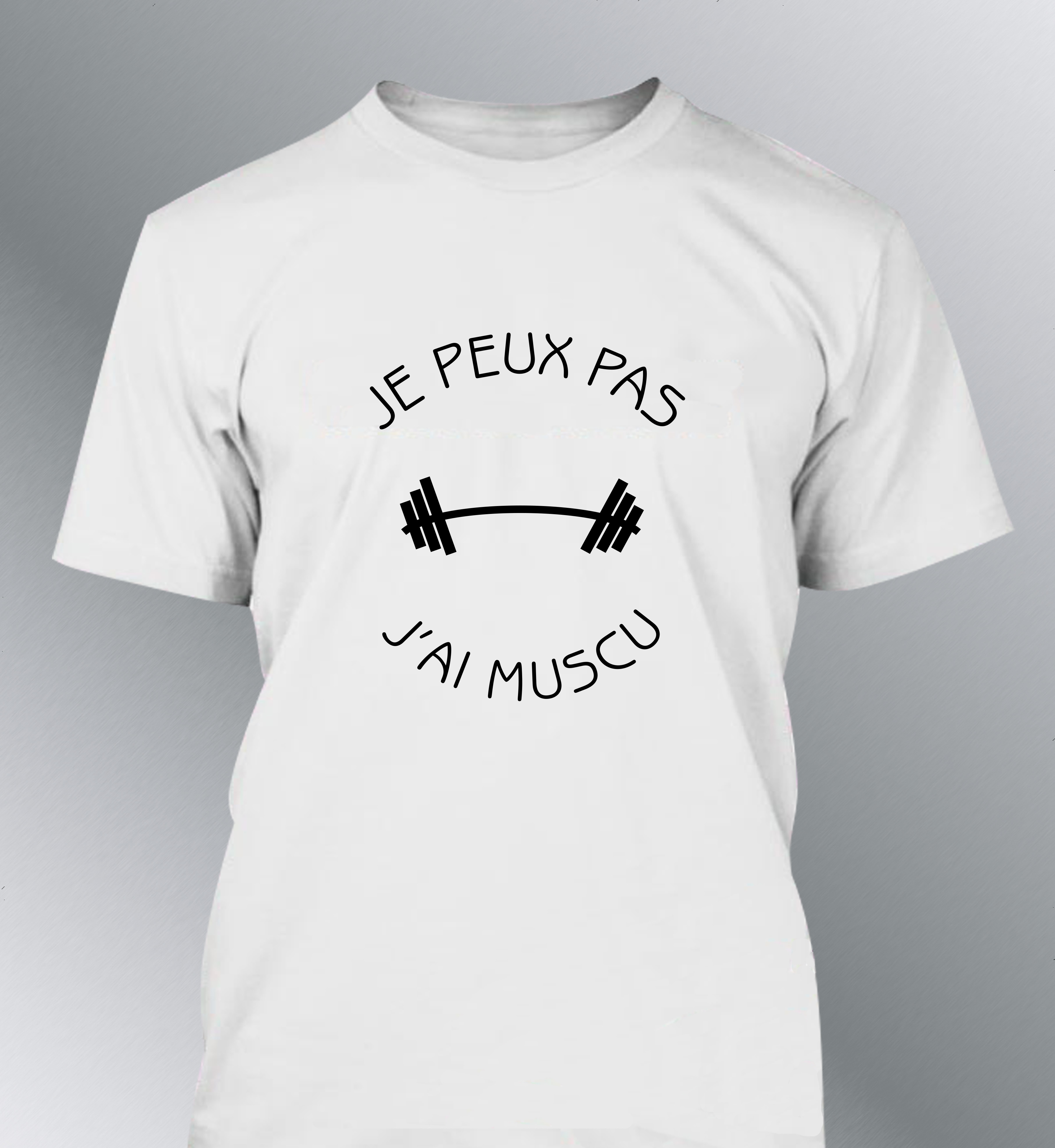 T-shirt Homme 'Je peux pas, j'ai muscu'