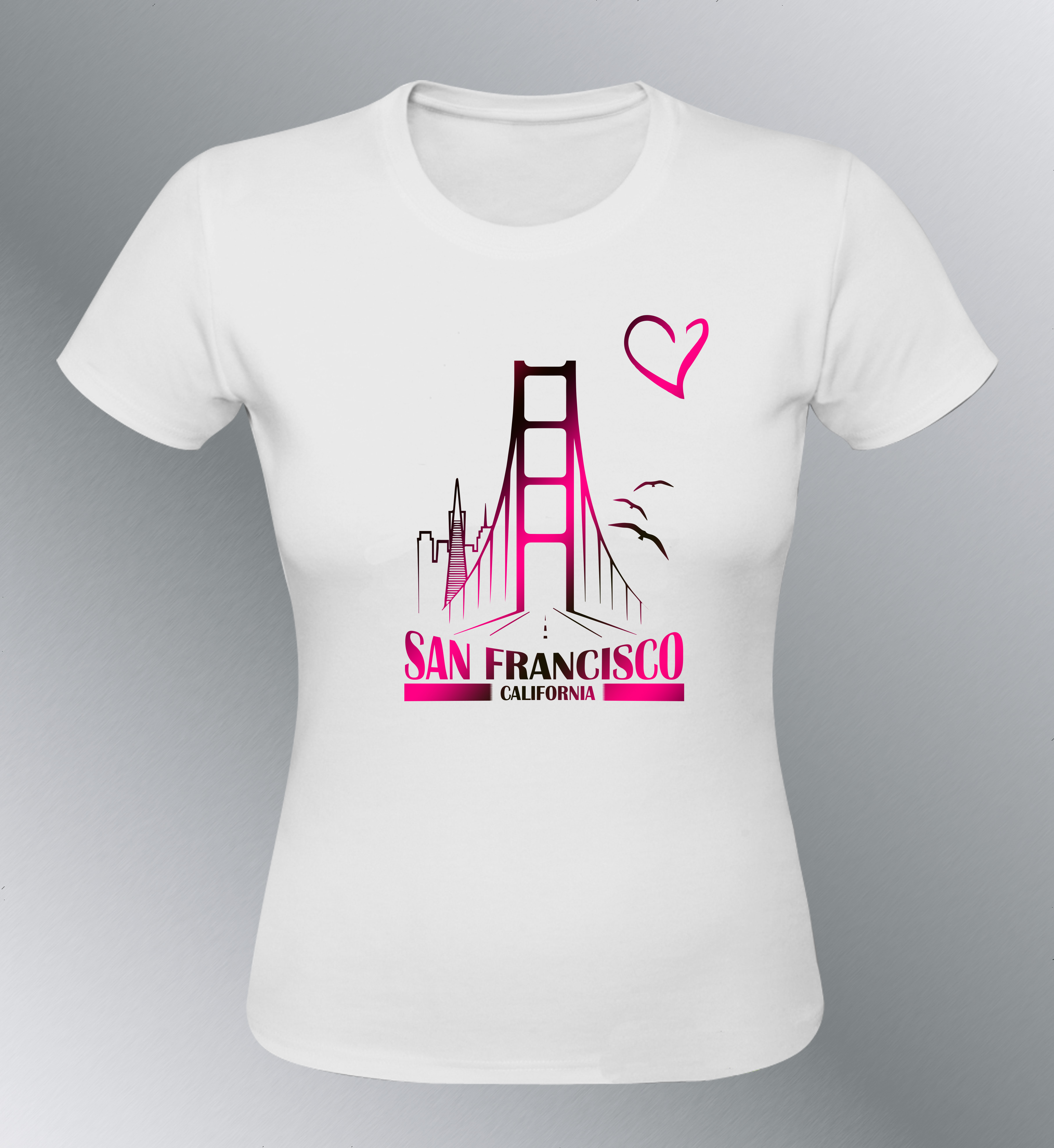 T-shirt Femme I love San Francisco