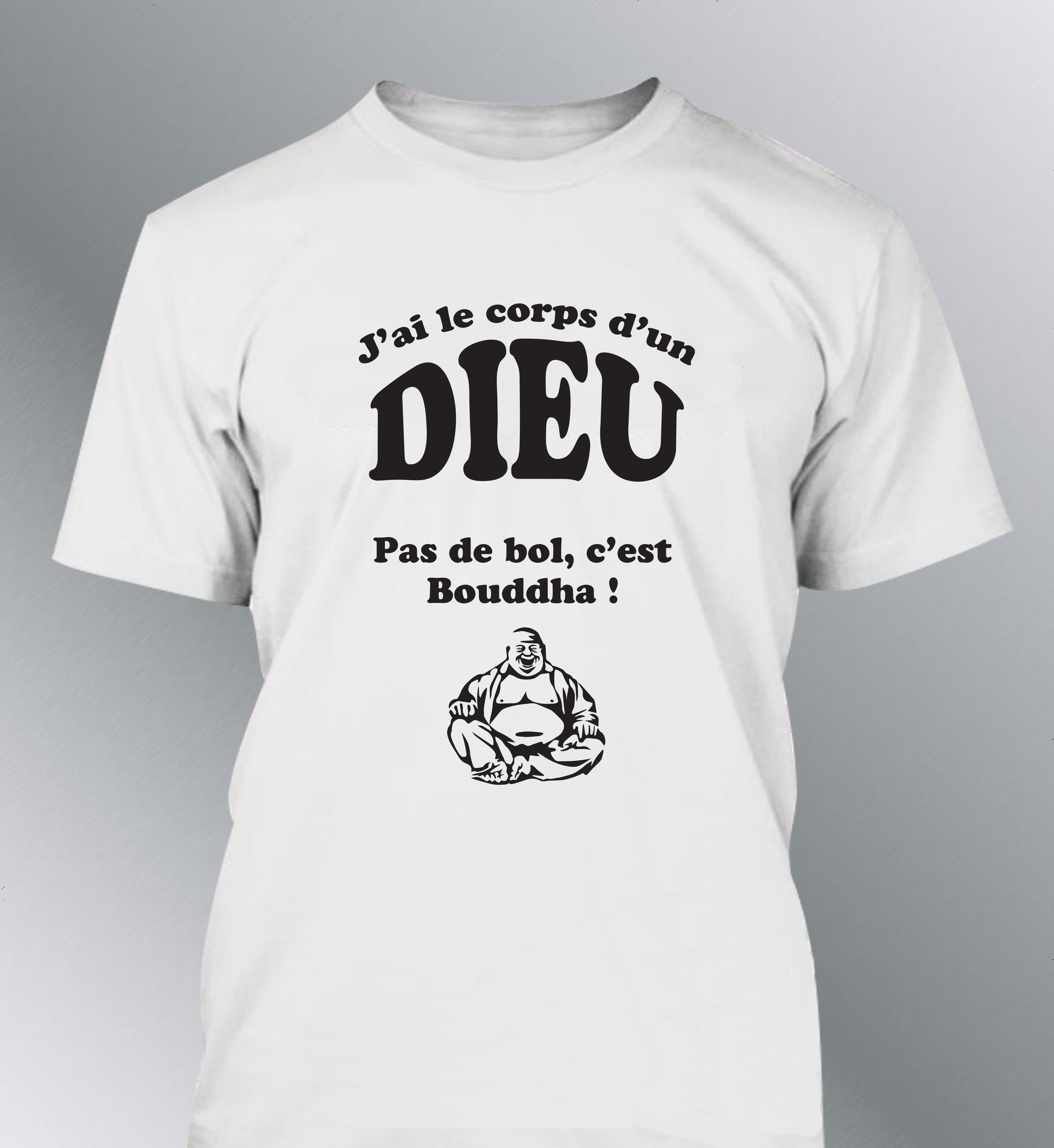 T-shirt Homme gros Humour - Bouddha