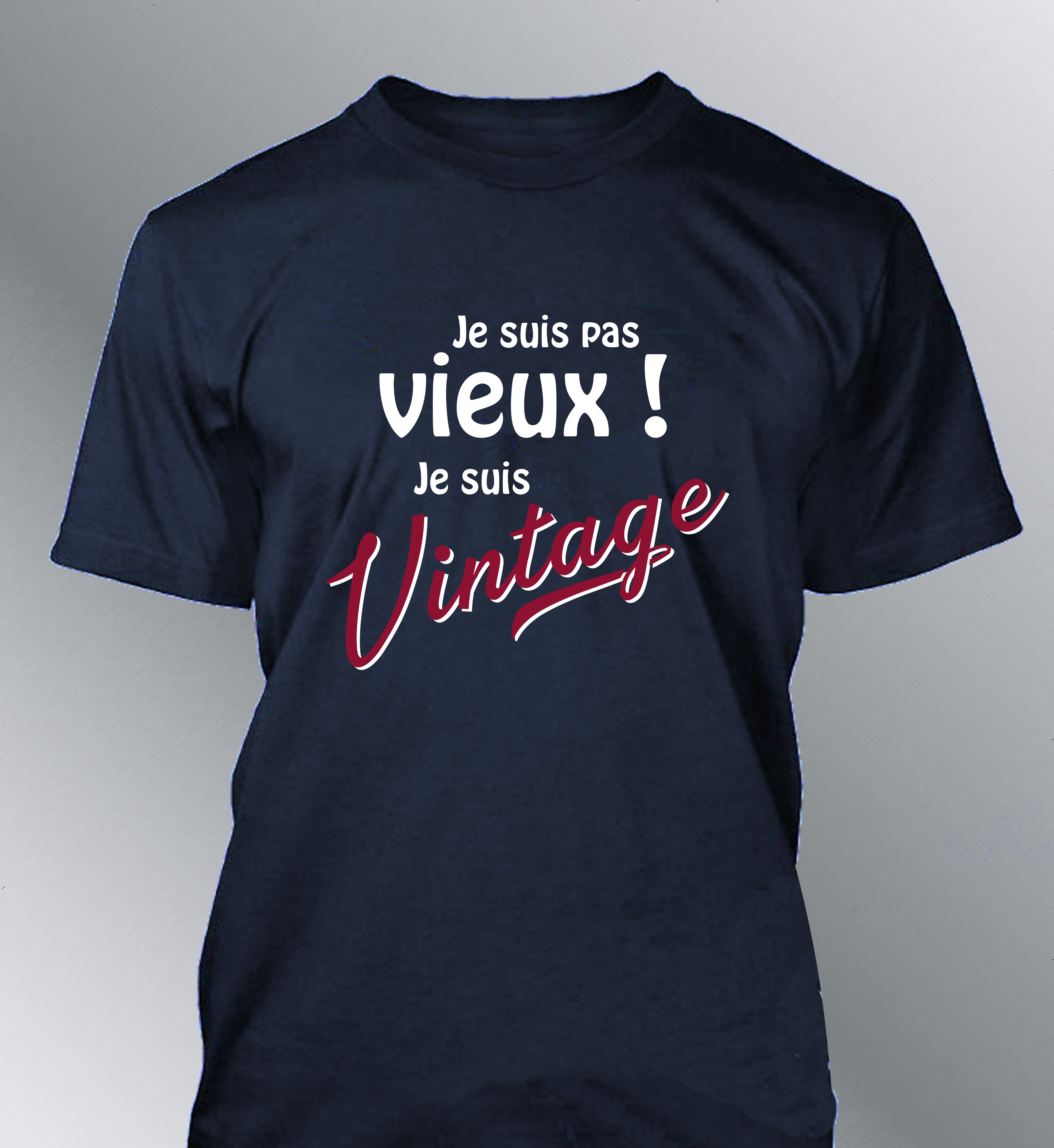 T-shirt Homme Je suis pas vieux, je suis Vintage