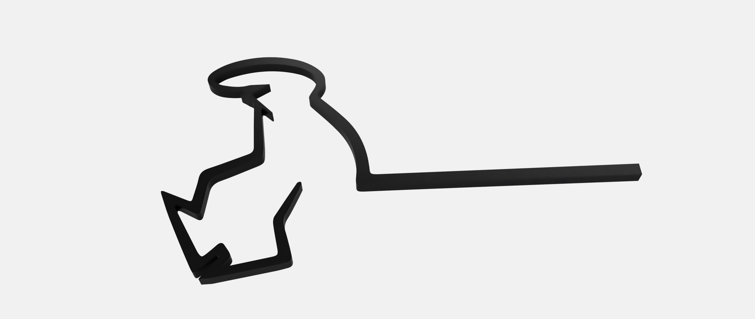 Objet décoratif mural (série TV des années 70) en plastique imprimé en 3D - Pensée