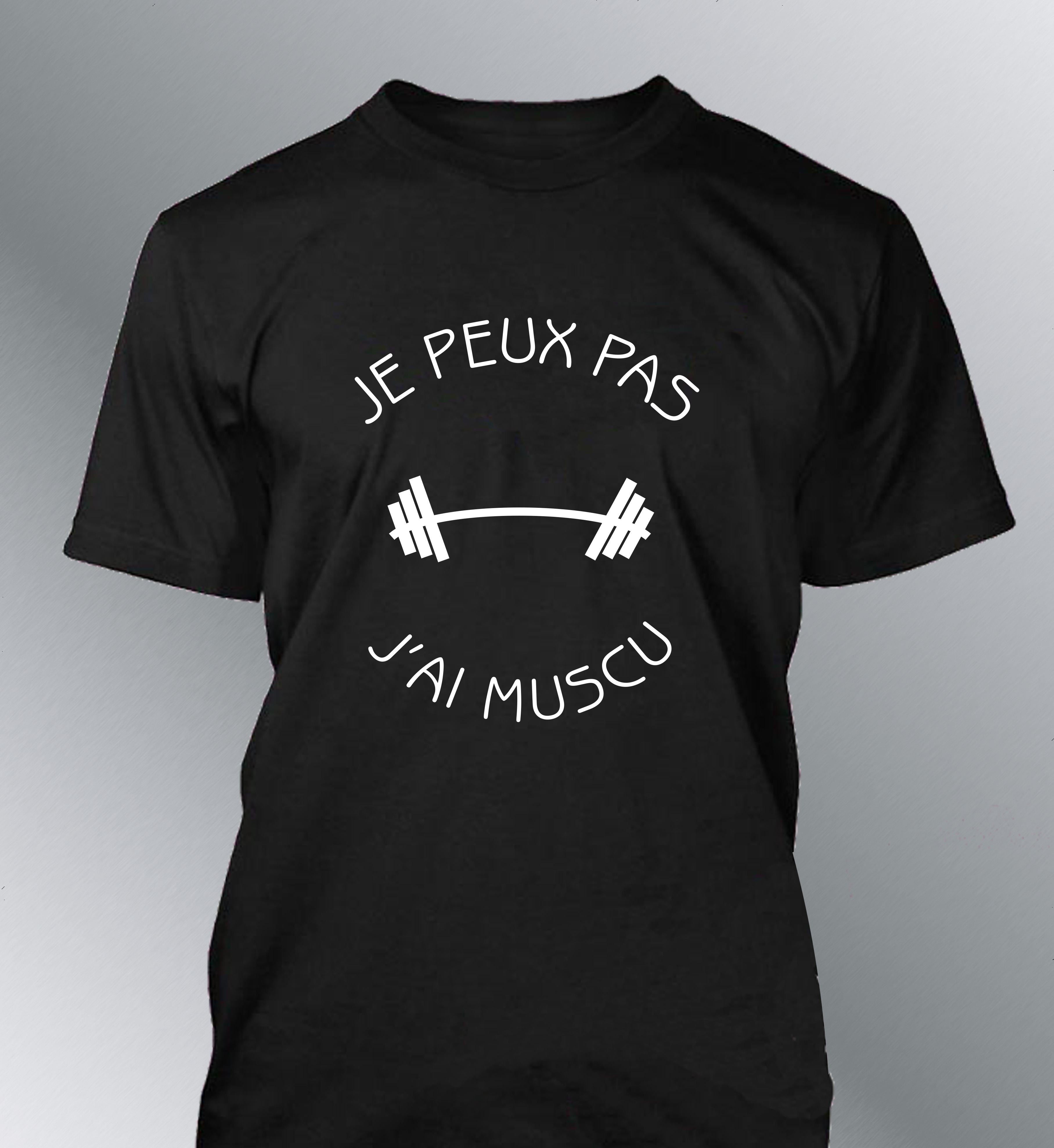 T-shirt Homme 'Je peux pas, j'ai muscu'