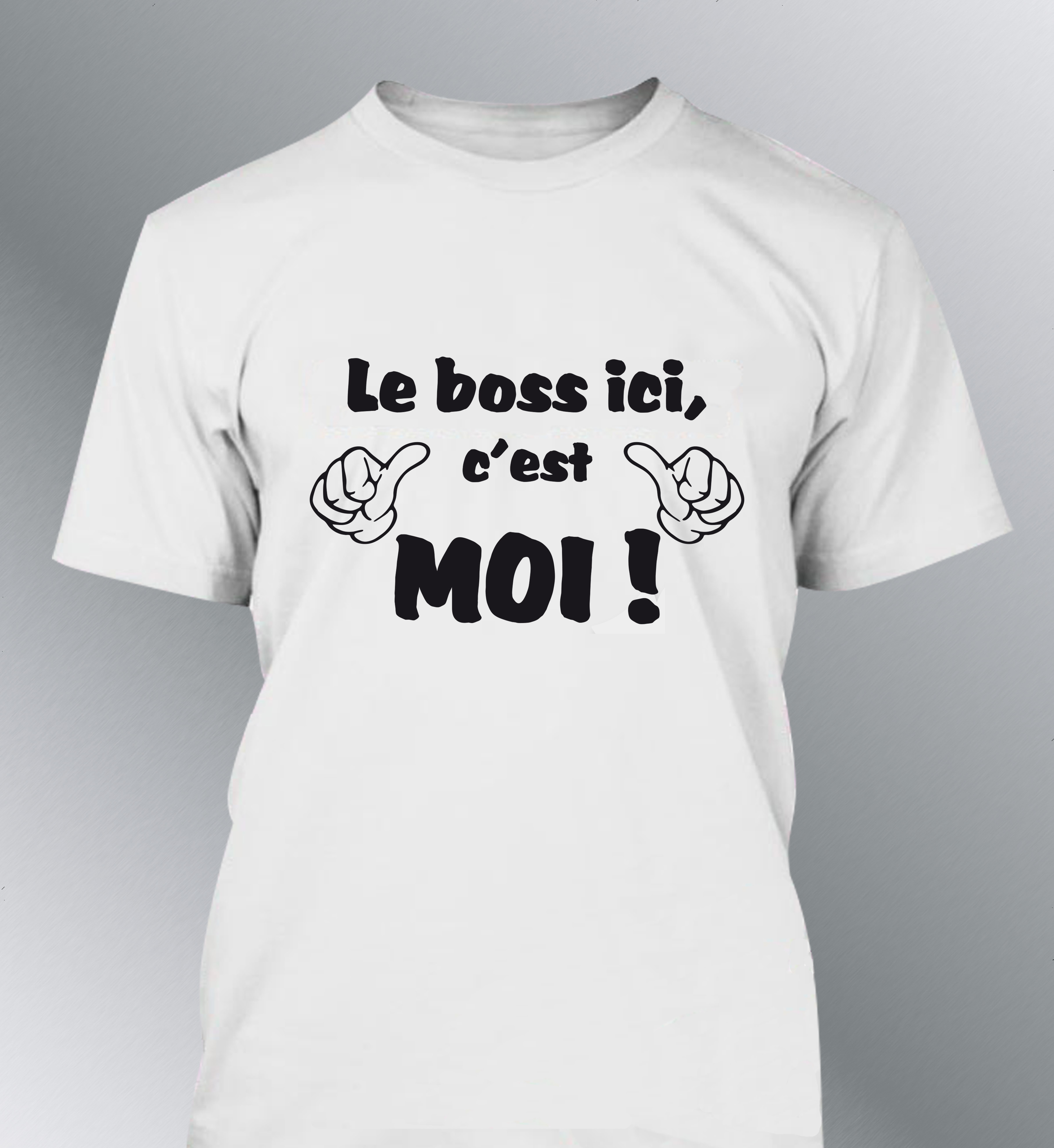 T-shirt Homme Le Boss ici c'est moi !