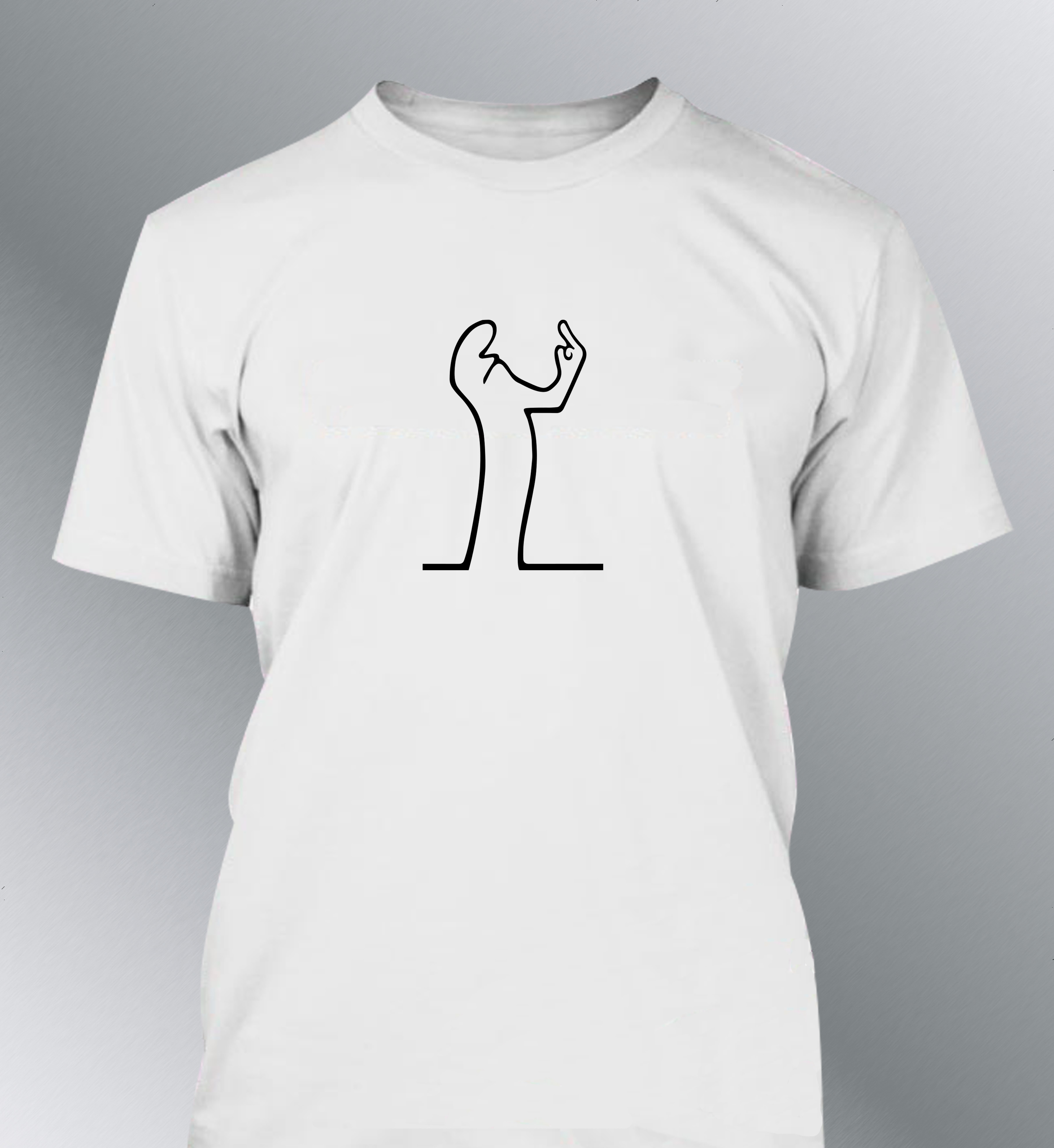 T-shirt Homme humour La Linea Doigt d'honneur