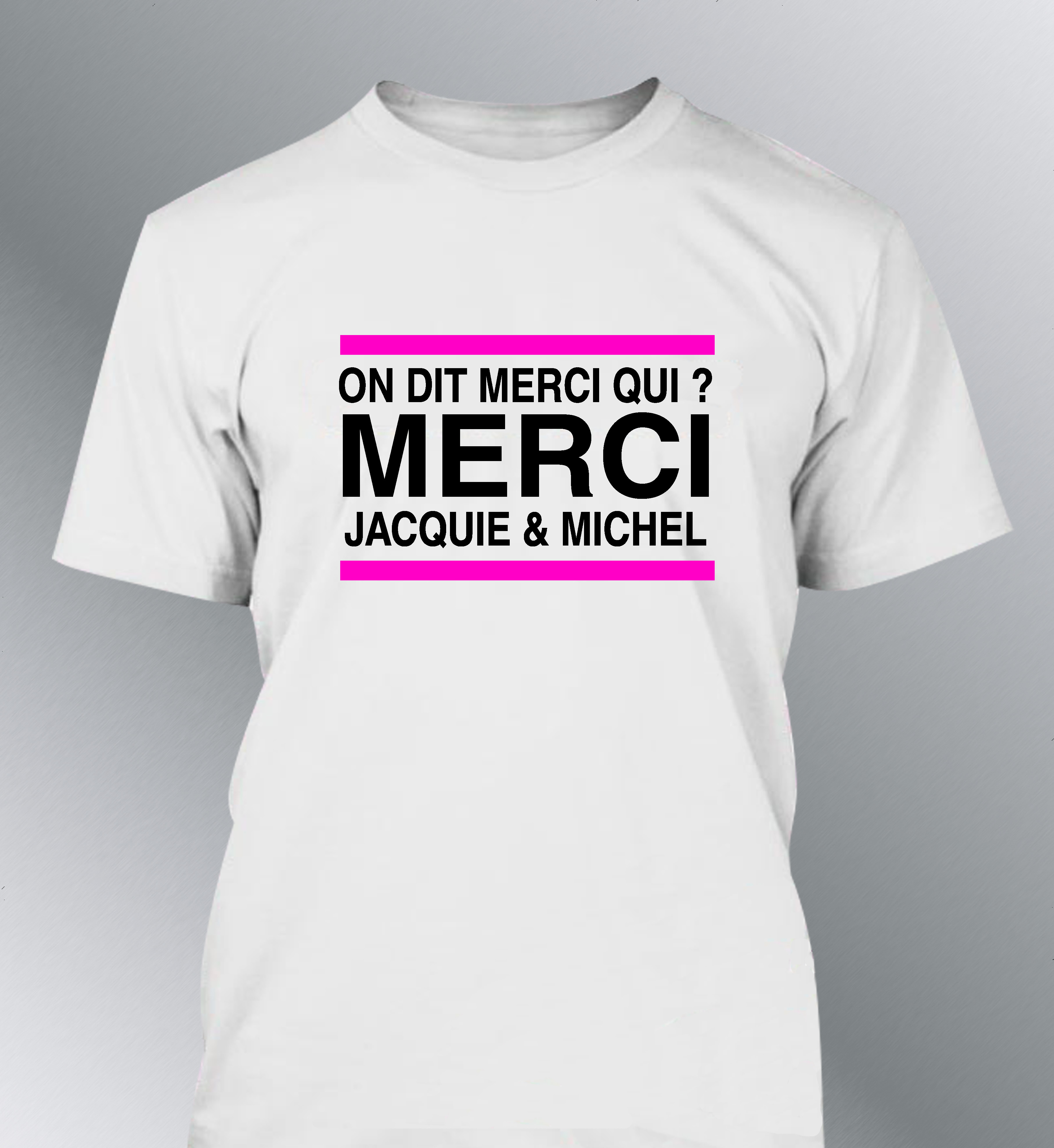 T-shirt Homme Merci Jacquie & Michel