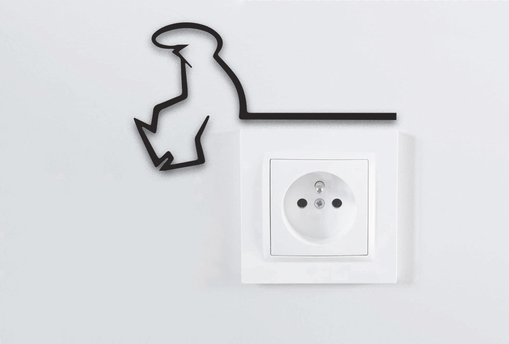 Objet décoratif mural (série TV des années 70) en plastique imprimé en 3D - Pensée