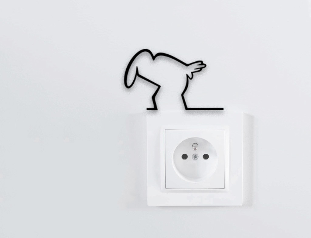 Objet décoratif mural (série TV des années 70) en plastique imprimé en 3D - VIDE