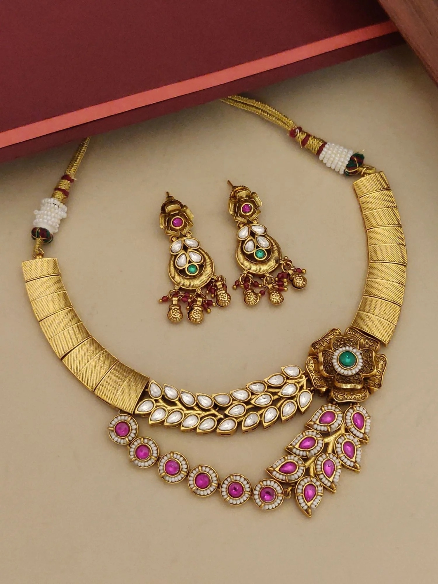 Traditional Gold Plated Necklace Set