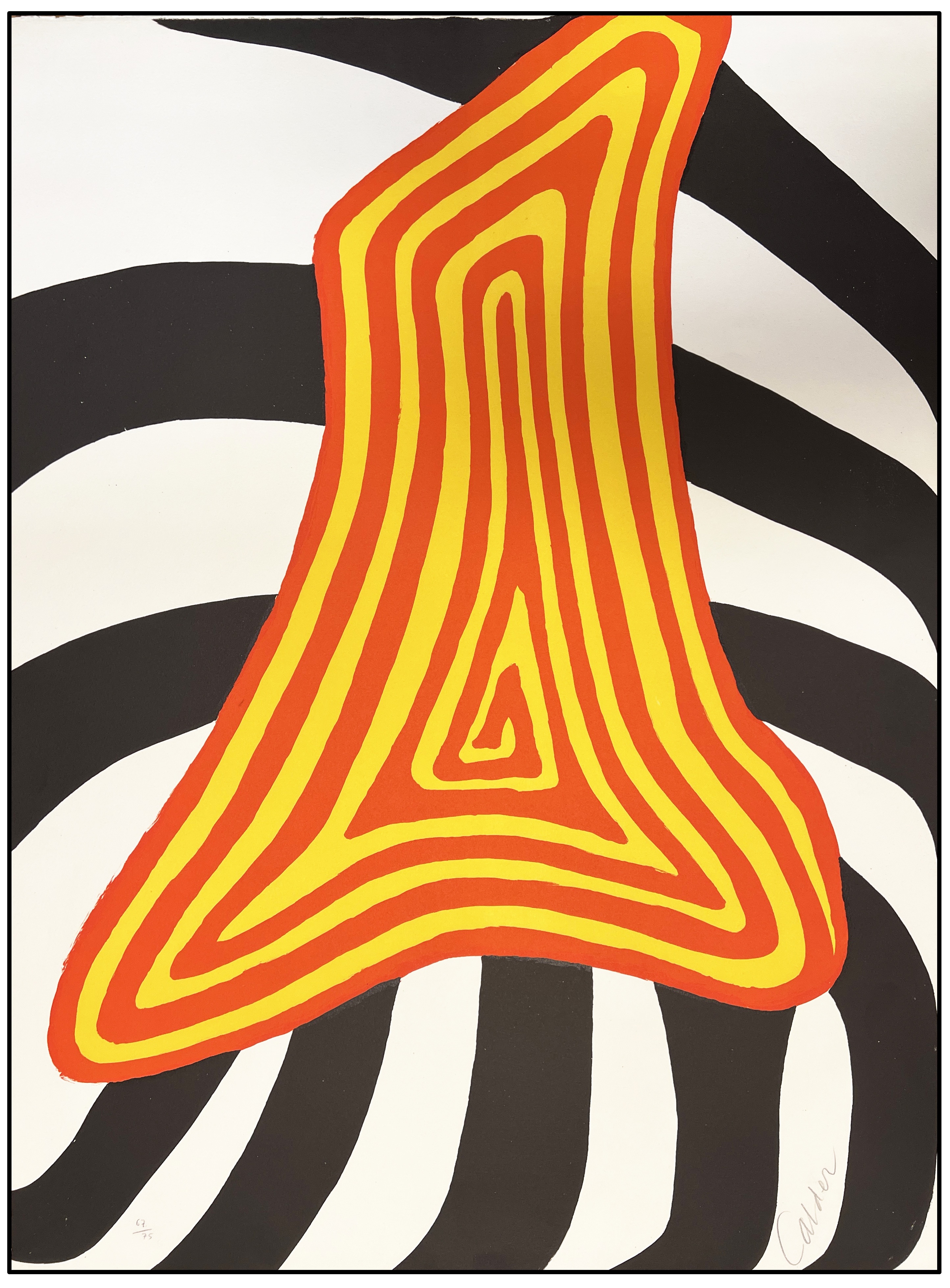 ALEXANDER CALDER - ZEBRA AMARILLA Y ZEBRA NEGRA - 1976