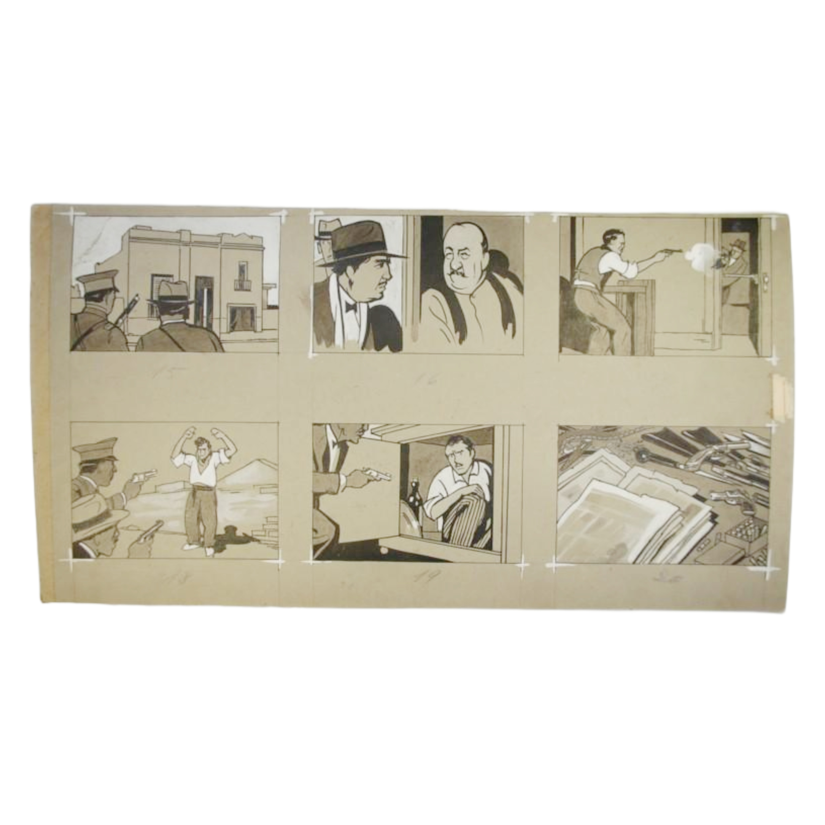 AUTOR DESCONOCIDO - SECUESTRO DE ABEL AYERZA (DIBUJO ORIGINAL) - 1936