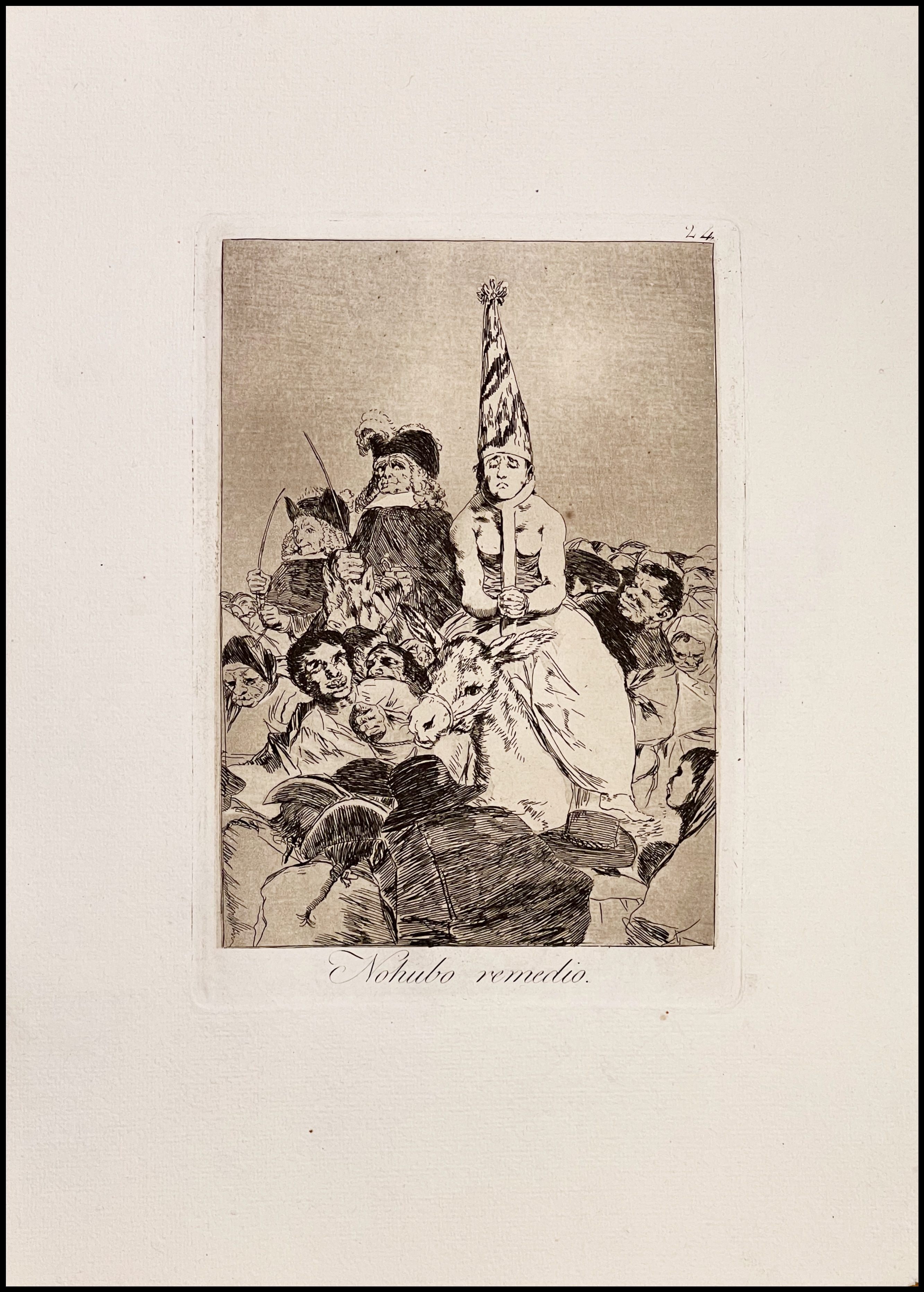 FRANCISCO DE GOYA - NO HUBO REMEDIO - (LOS CAPRICHOS, Nº 24) - 1918