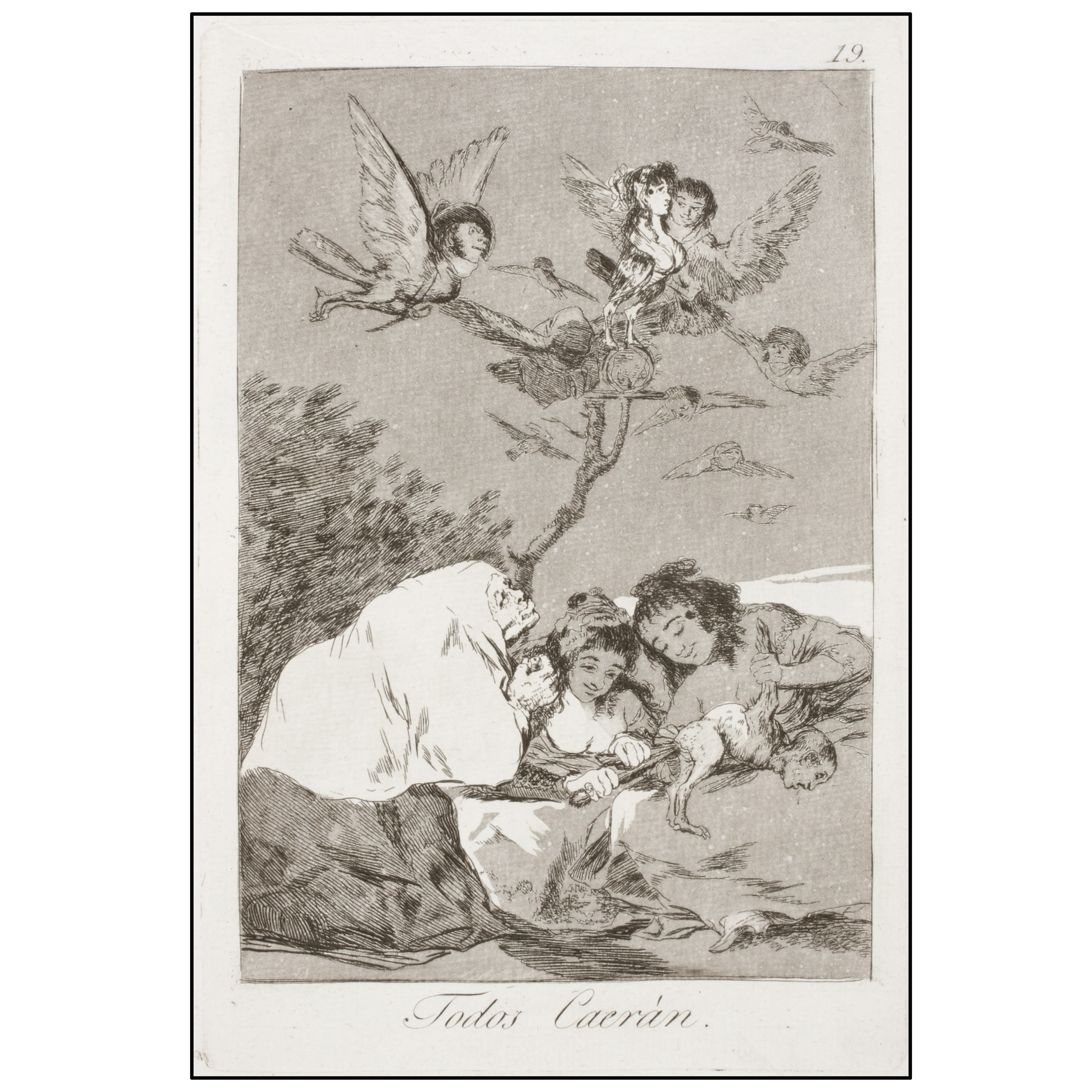 FRANCISCO DE GOYA - LOS CAPRICHOS (TODOS CAERÁN, Nº 19) - 1937