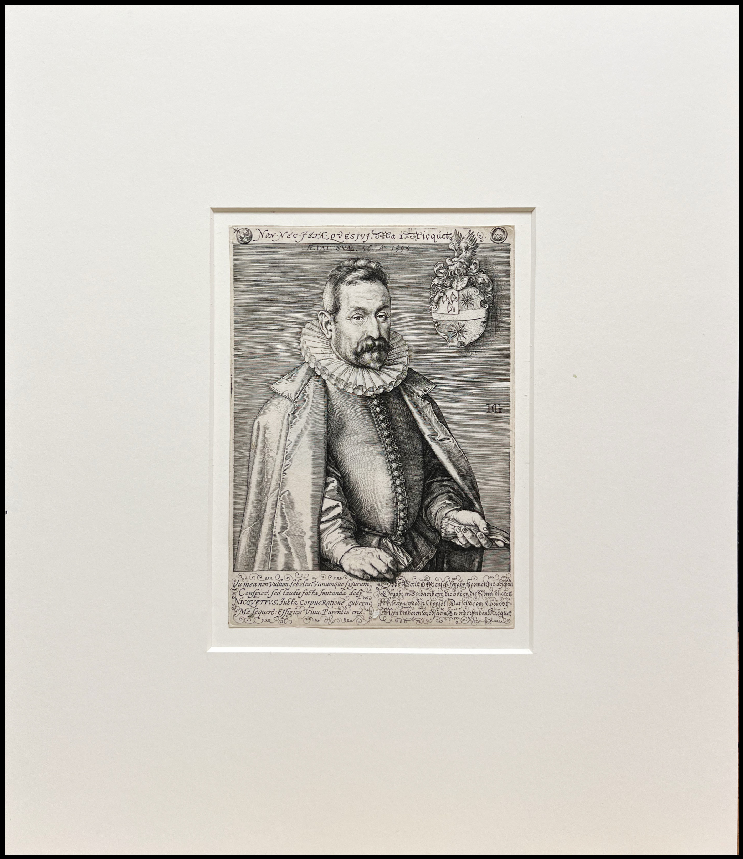 HENDRIK GOLTZIUS - RETRATO DE JAN NICQUET - 1595