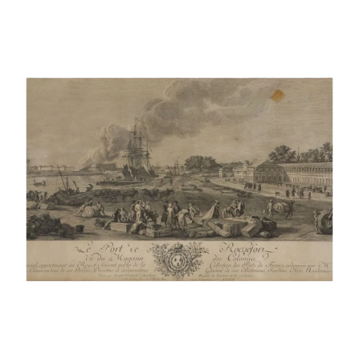 LE PORT DE ROCHEFORT. VU DU MAGASIN DES COLONIES.