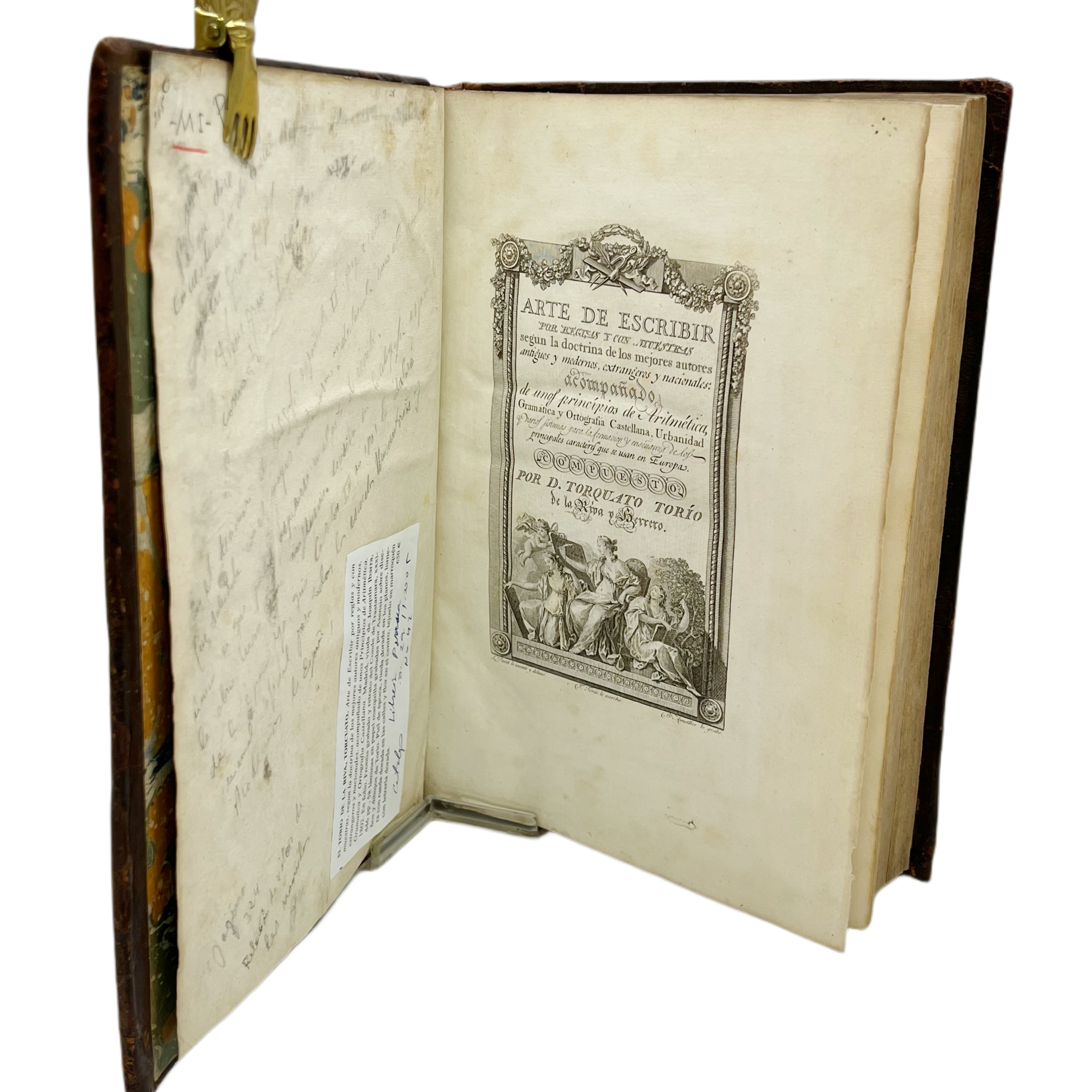 TORQUATO TORIO DE LA RIVA - ARTE DE ESCRIBIR POR REGLAS - 1802