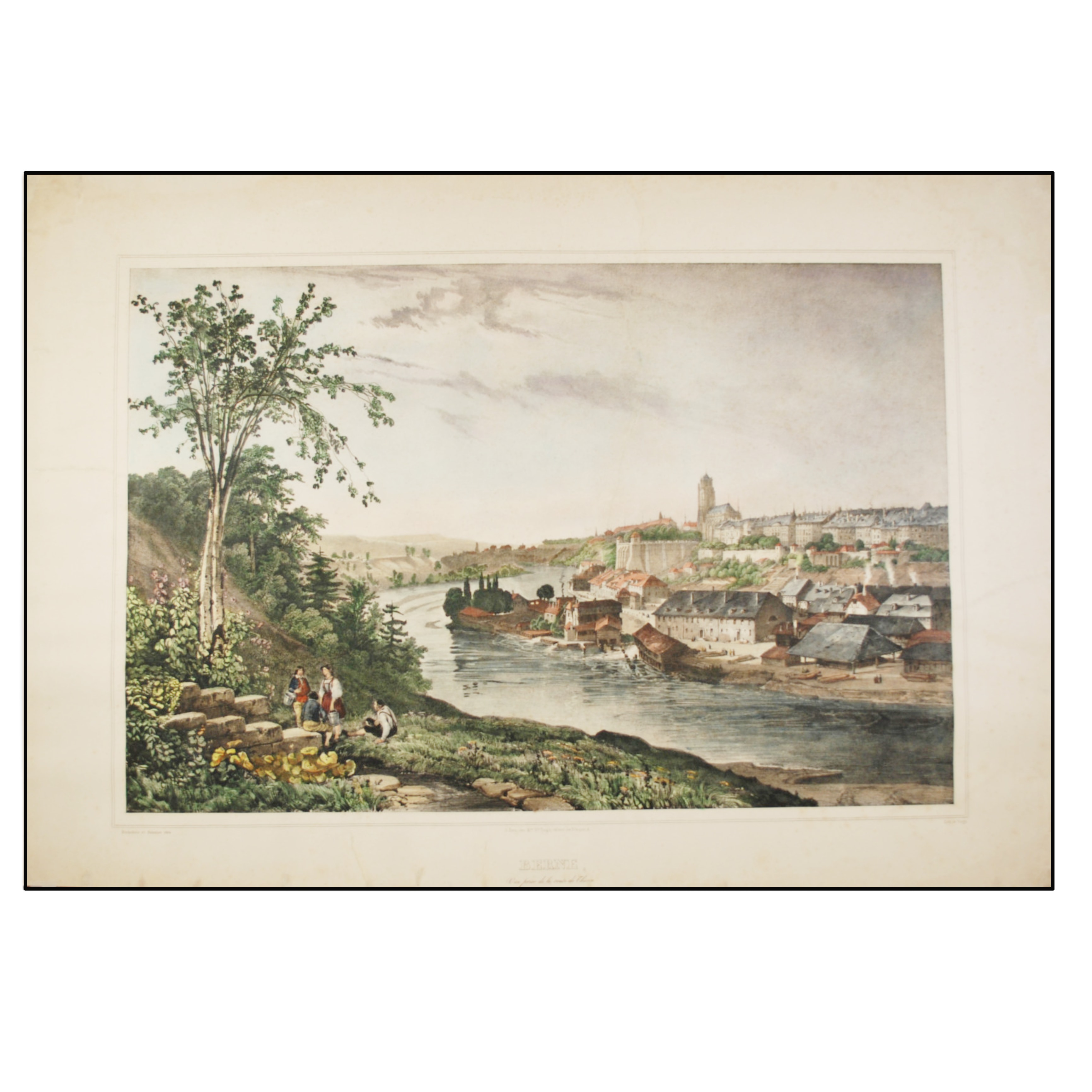 BERNE, VUE PRISE DE LA ROUTE DE THUNN.