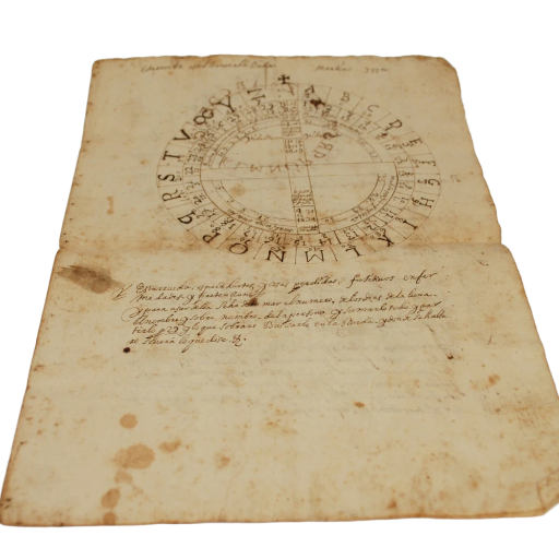 ANÓNIMO - RUEDAS PITAGÓRICAS ADIVINATORIAS - S. XVII