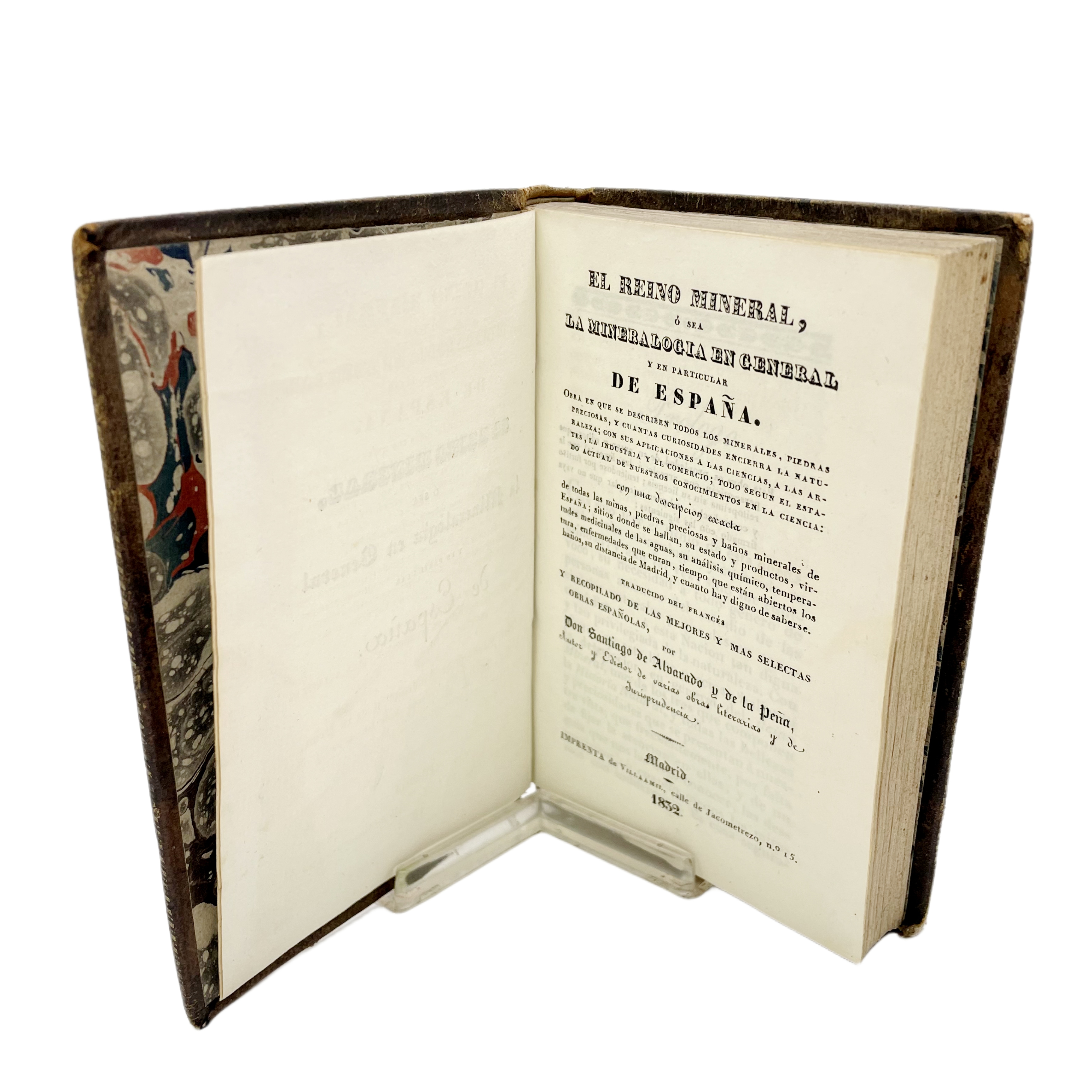 SANTIAGO DE ALVARADO - EL REINO MINERAL (1ª EDICIÓN) - 1832