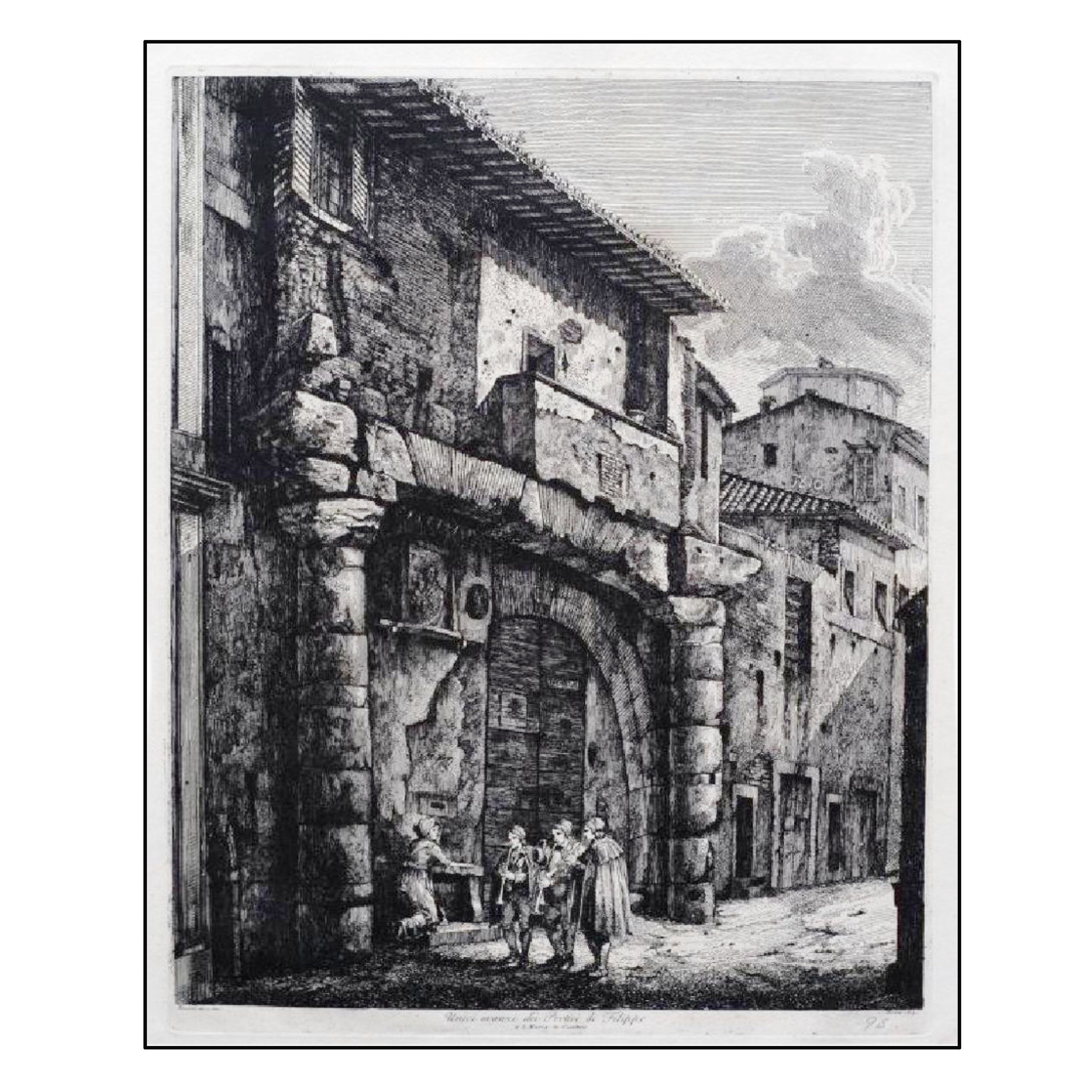 UNICI AVANZI DEI PORTICI DI FILIPPO. A S. MARIA IN CACABERIS.