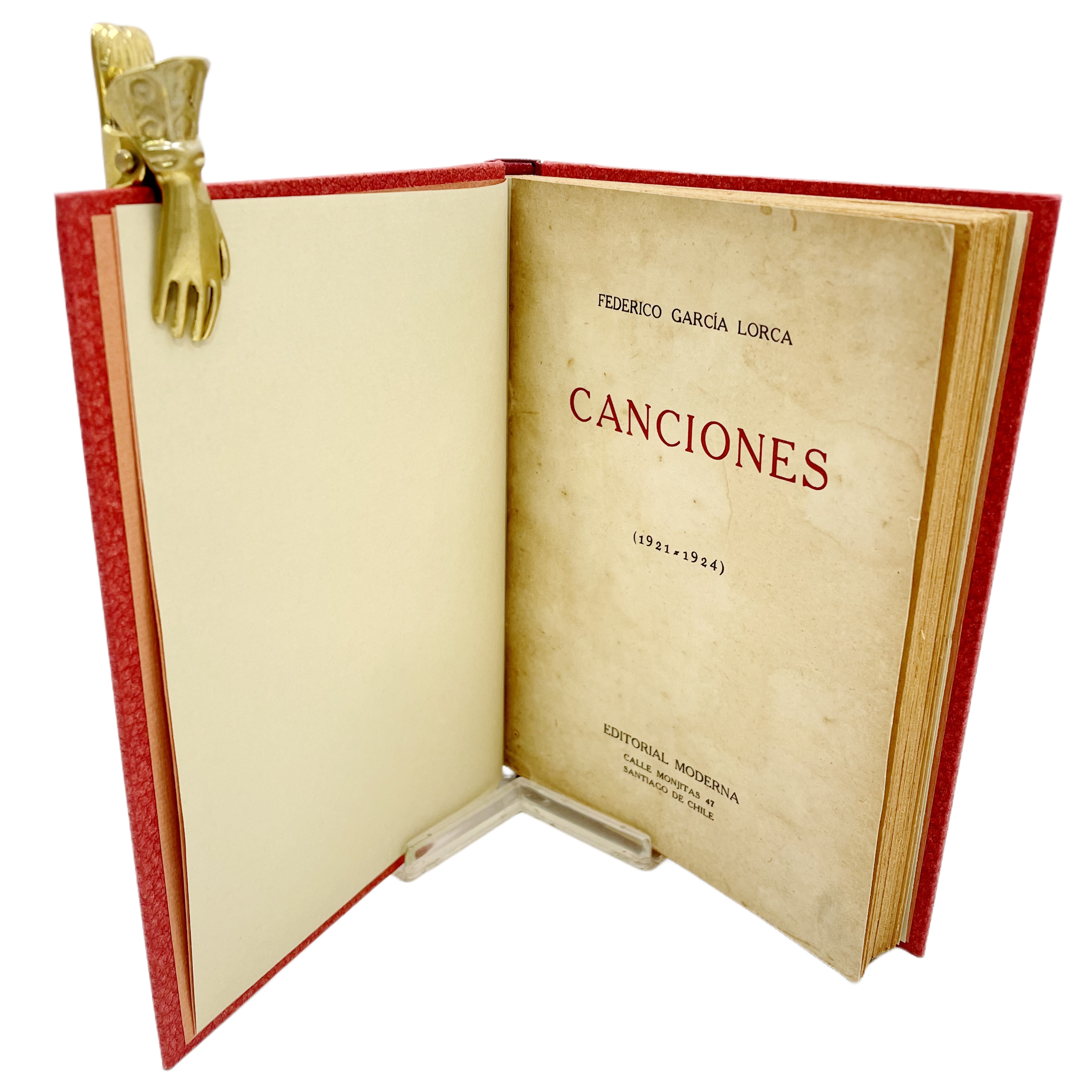 FEDERICO GARCÍA LORCA - CANCIONES (1921-1924) - 1937