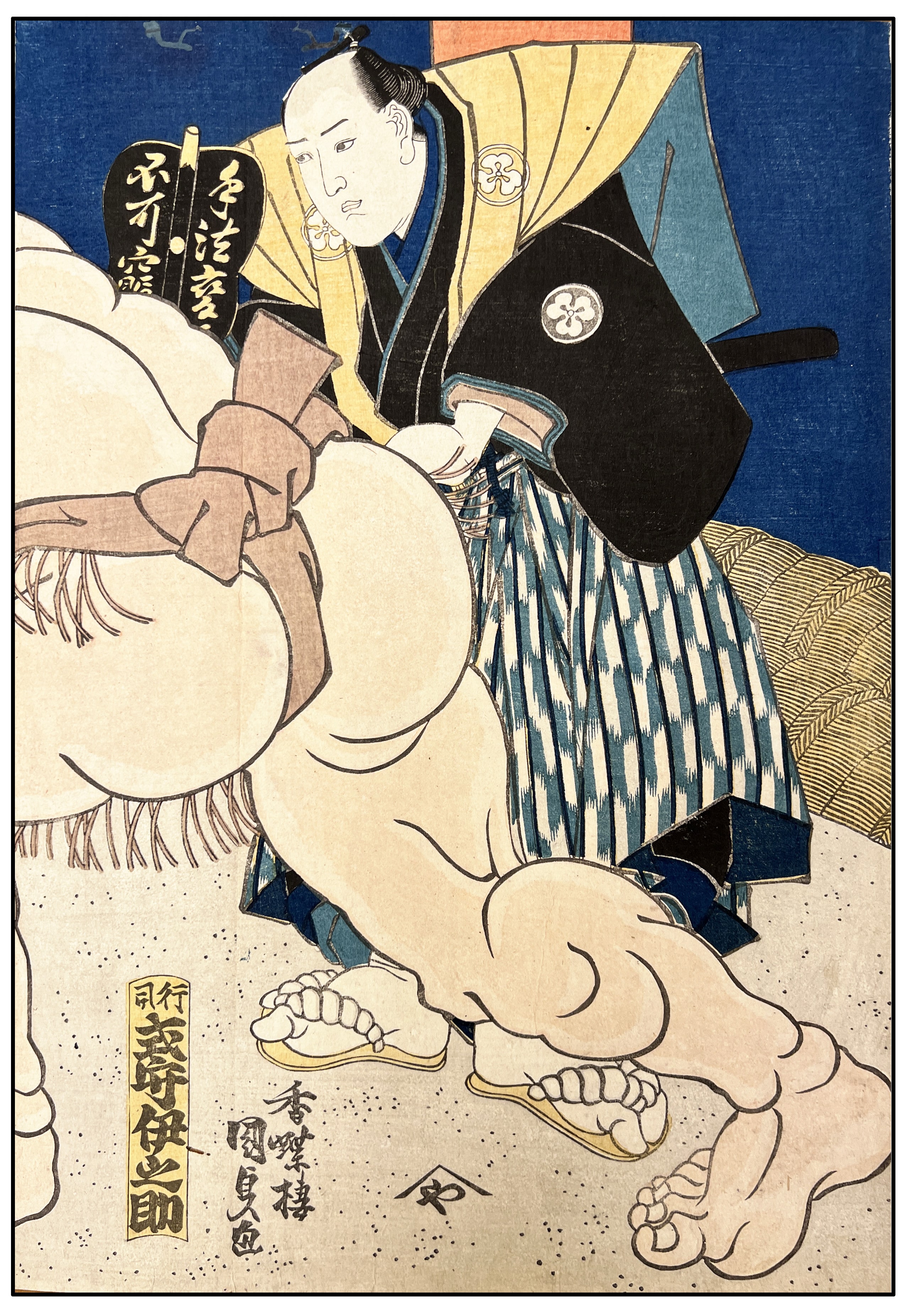 TOYOKUNI III KUNISADA - LUCHADORES DE SUMMO (XILOGRAFÍA) - 1840