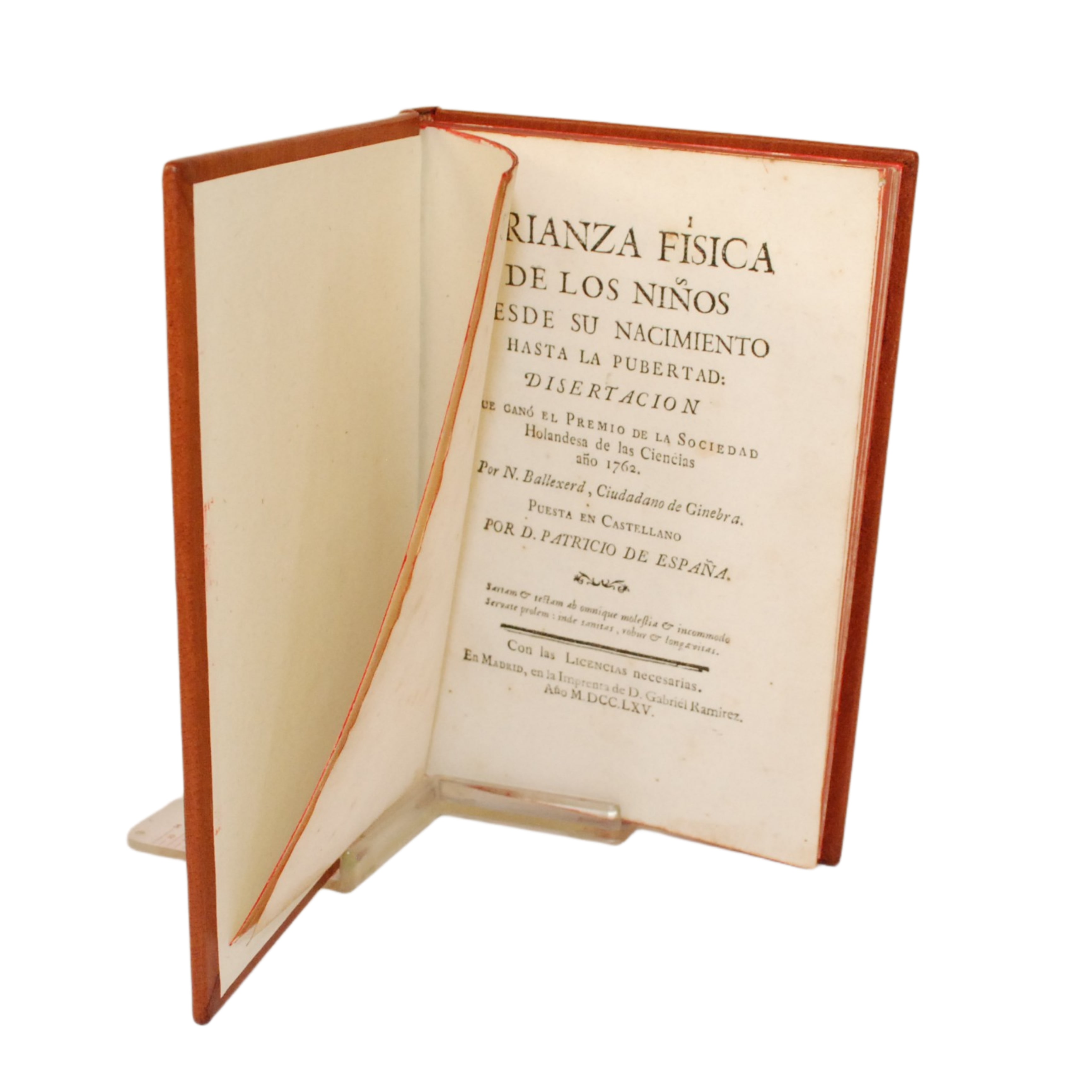 JACQUES BALLEXERD - CRIANZA FÍSICA DE LOS NIÑOS (1ª EDICIÓN) - 1765