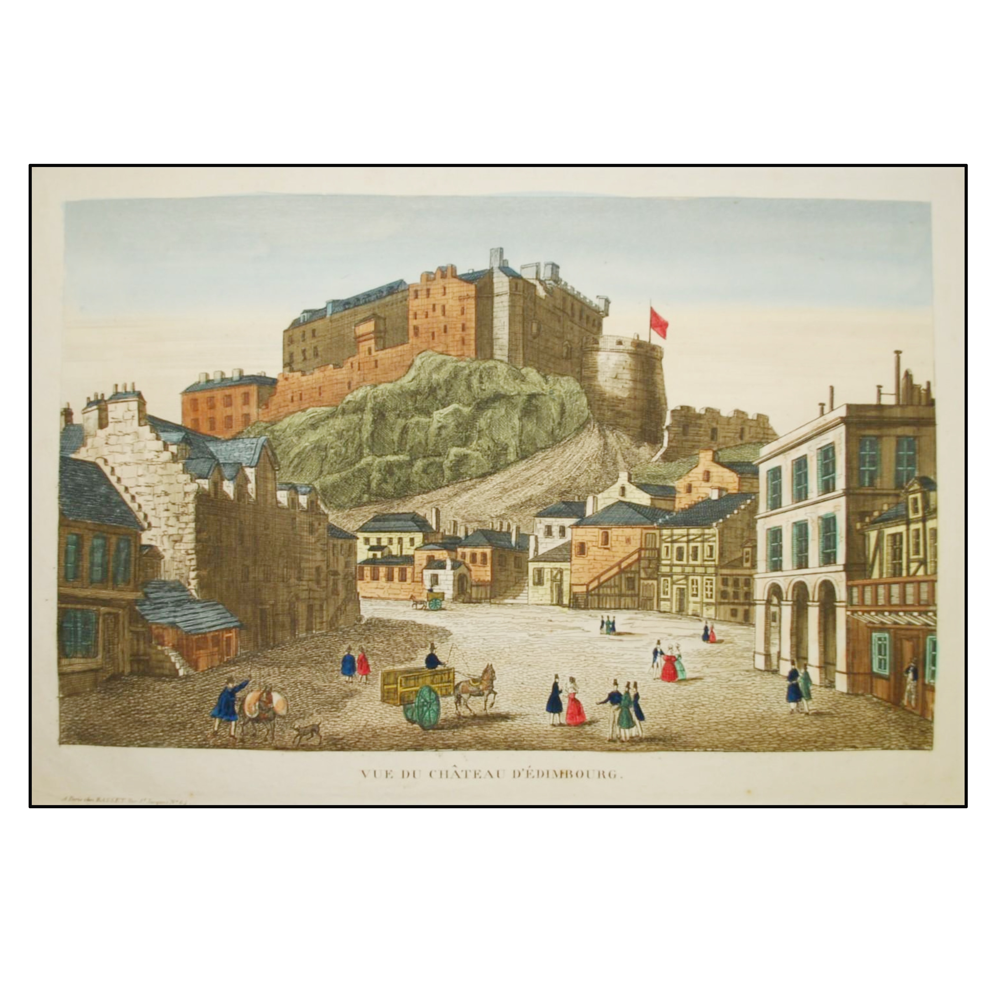 AUTOR DESCONOCIDO - VUE DU CHÂTEAU D'EDIMBOURG  - 1760