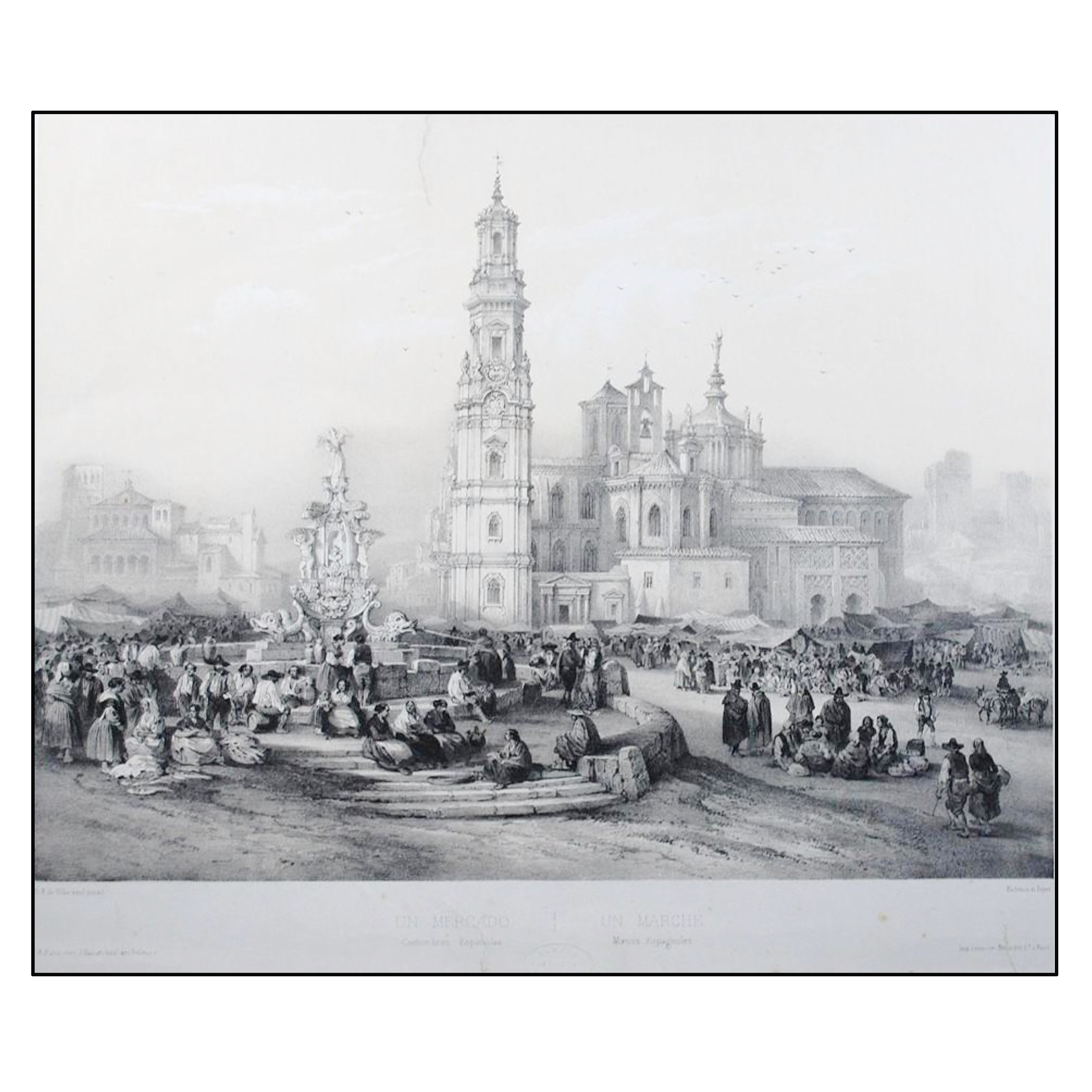 GENARO PÉREZ VILLAAMIL - MERCADO ESPAÑOL - 1842