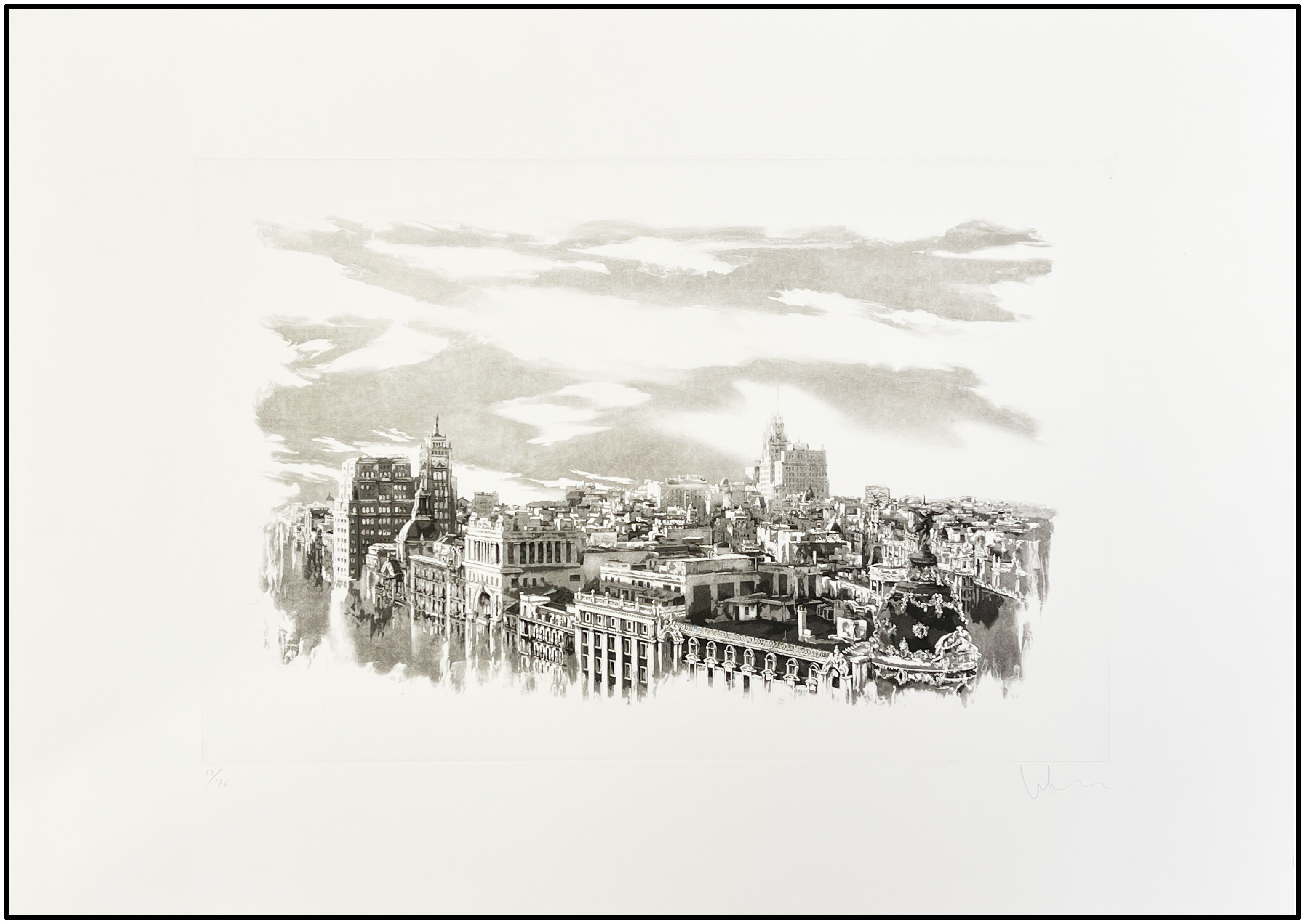 VENANCIO ARRIBAS - MADRID PAISAJE (AGUAFUERTE) - 2000