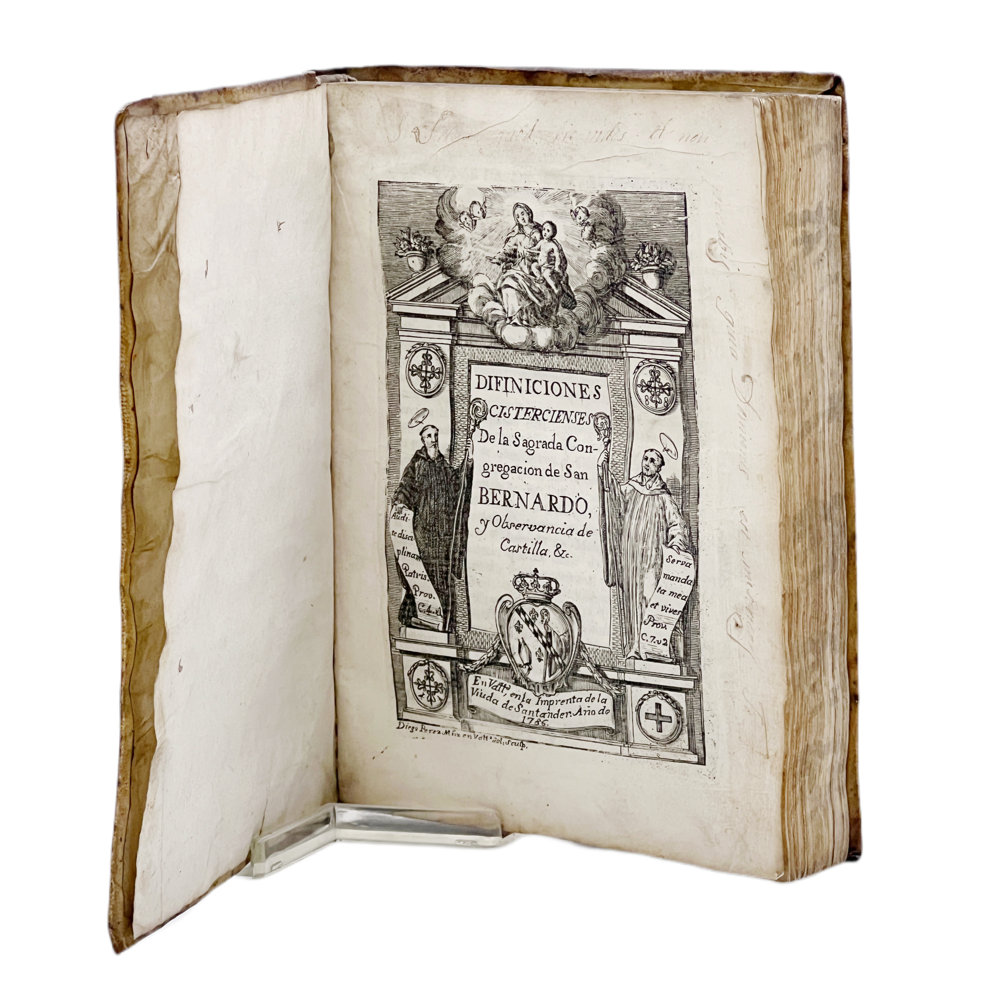 CONGREGACIÓN SAN BERNARDO - DIFINICIONES CISTERCIENSES - 1786
