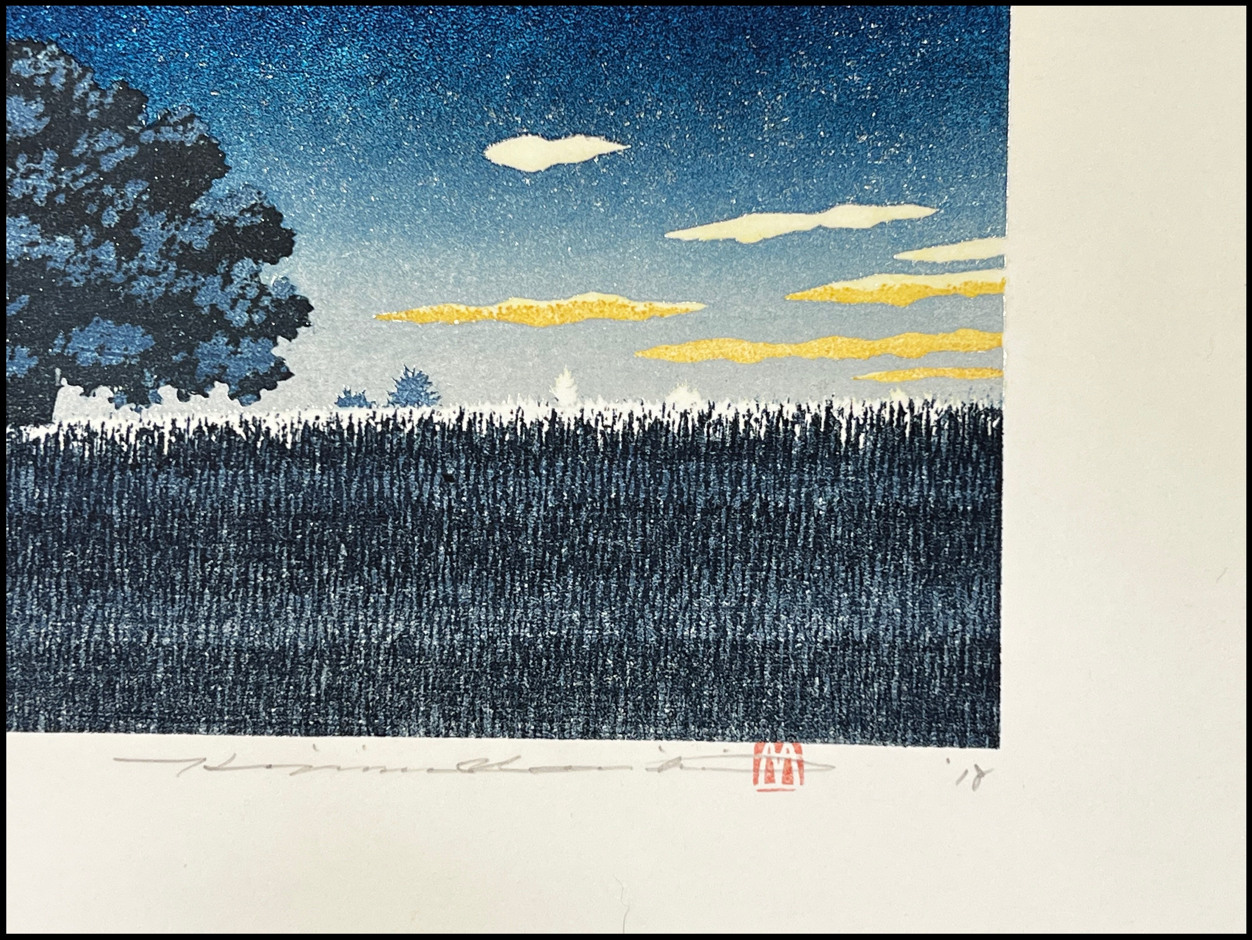 HAJIME NAMIKI - NIGHT SCENE 2 (XILOGRAFÍA) - 2018