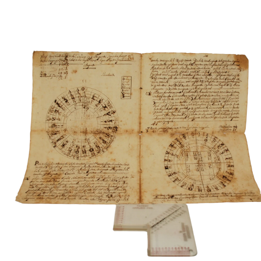 ANÓNIMO - RUEDAS PITAGÓRICAS ADIVINATORIAS - S. XVII