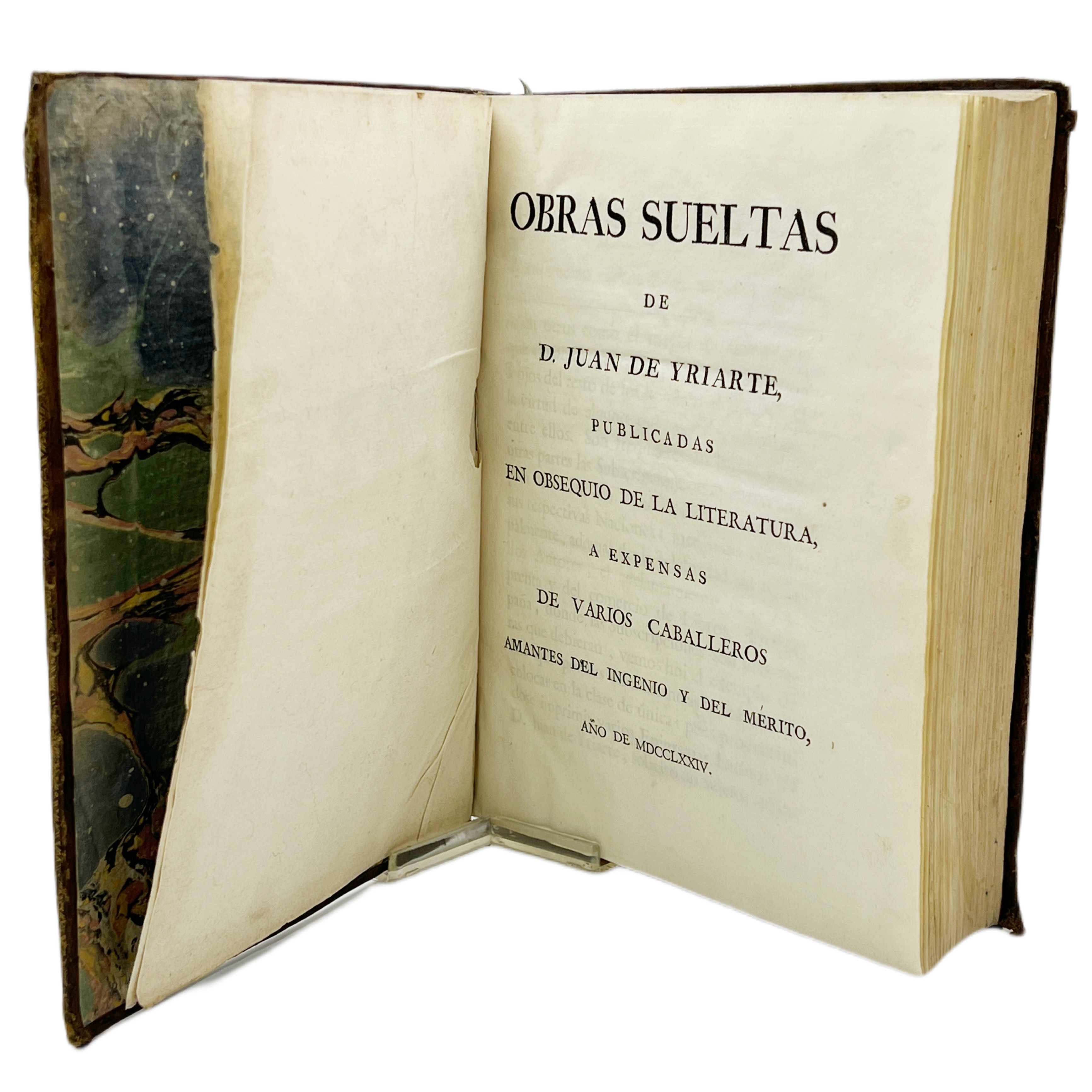 JUAN DE IRIARTE - OBRAS SUELTAS (ÚNICA EDICIÓN) - 1774