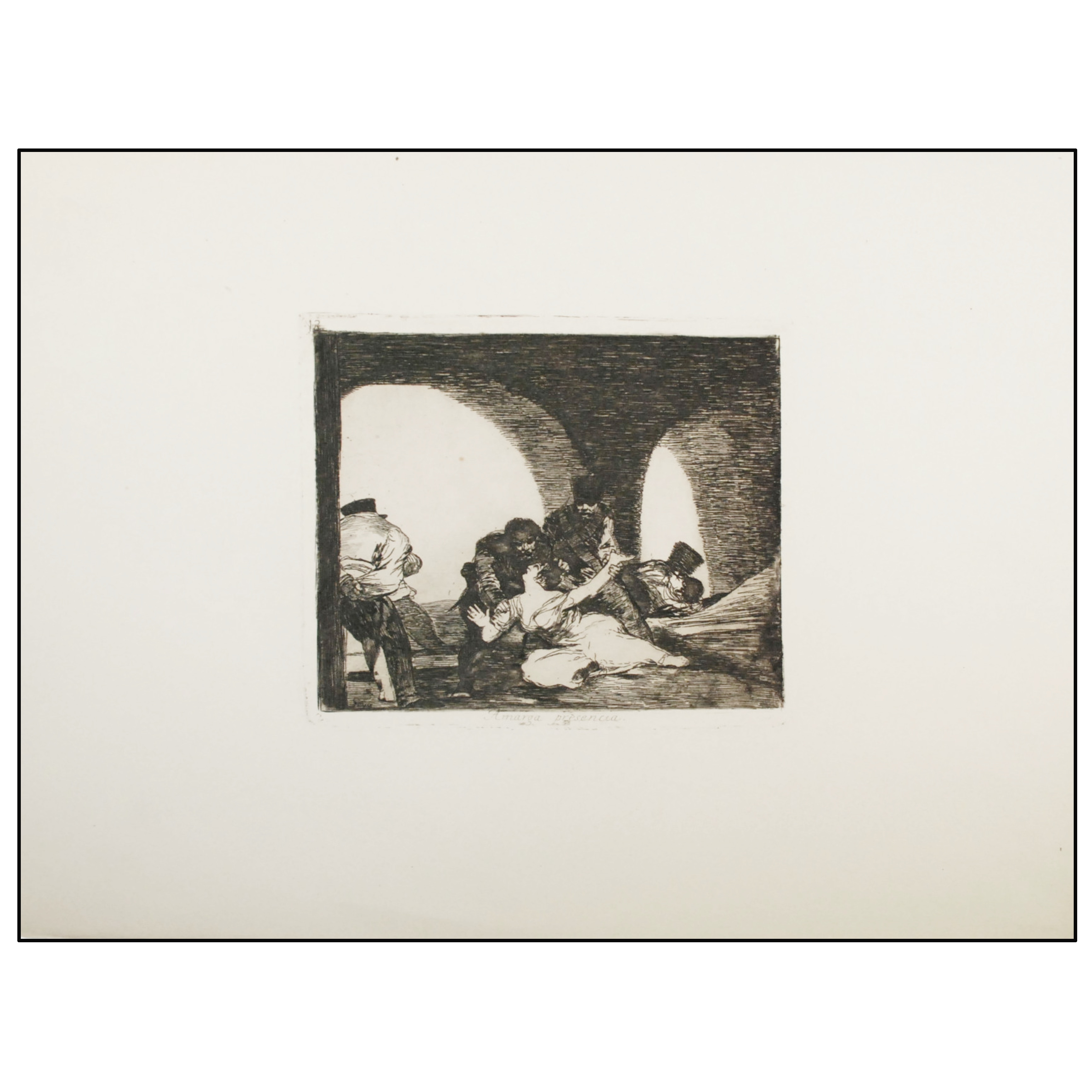 FRANCISCO DE GOYA - LOS DESASTRES DE LA GUERRA  (AMARGA PRESENCIA, ESTAMPA Nº 13)- 1930