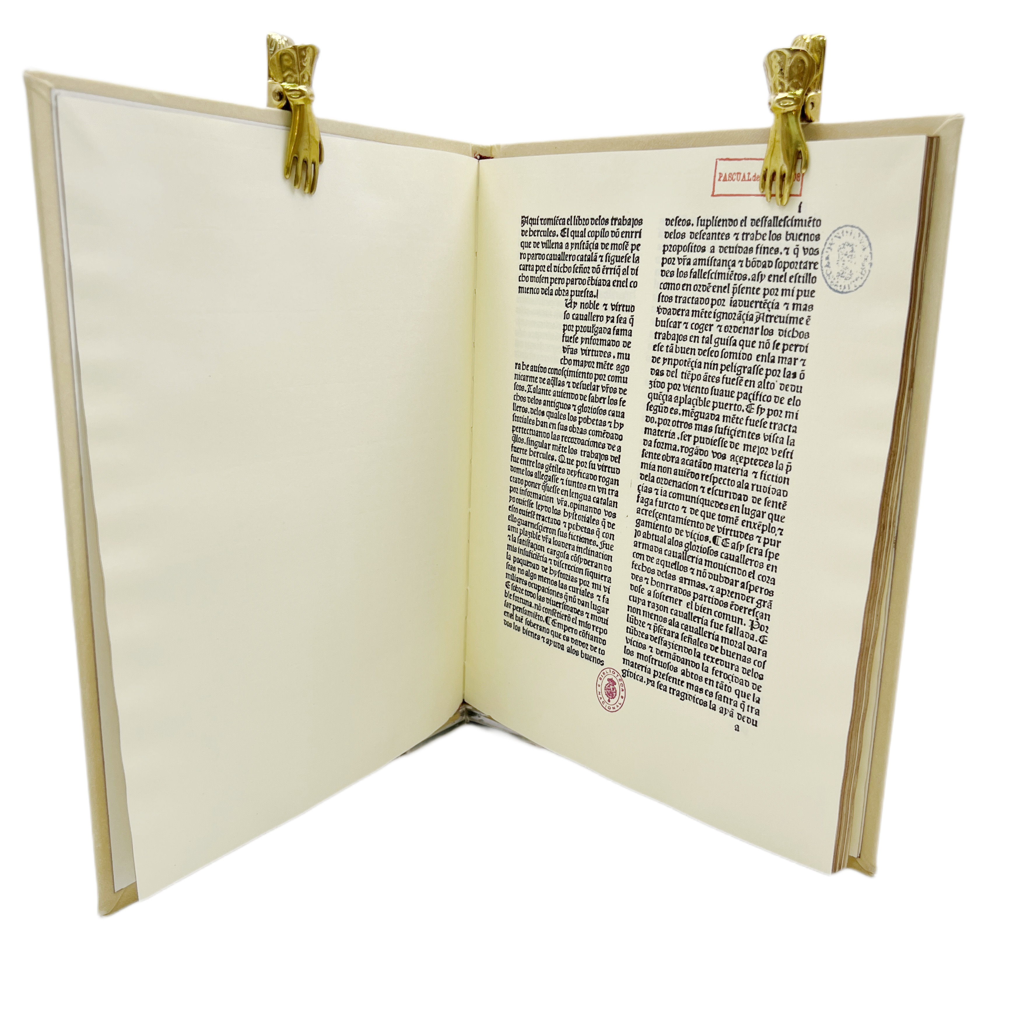 ENRIQUE DE VILLENA - TRABAJOS DE HÉRCULES (FACSÍMIL VICENT GARCIA) - 1483